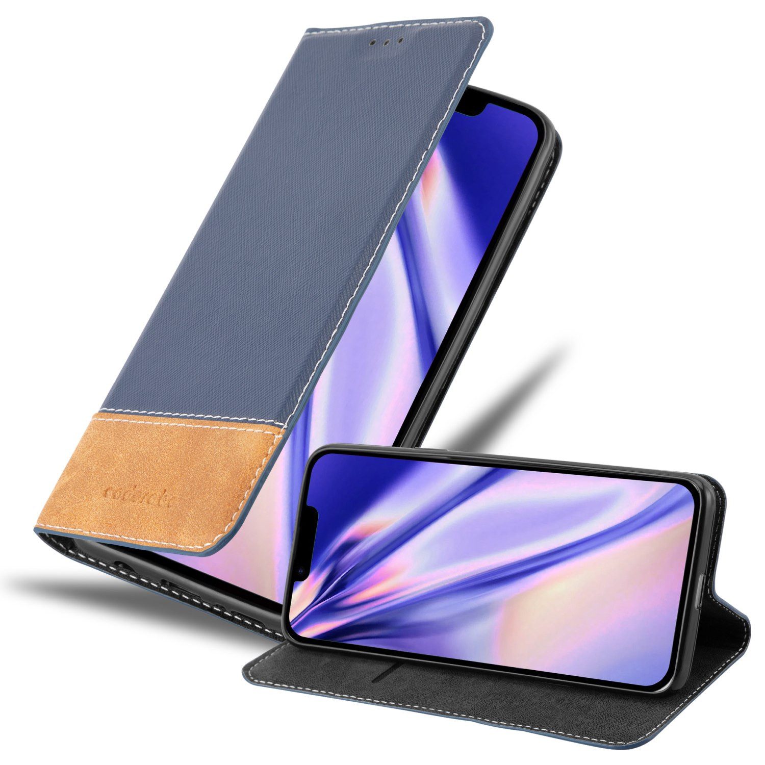 Cadorabo Handyhülle für iPhone 14 Hülle Apple iPhone 14, Klappbare Handy Schutzhülle - Hülle - mit Standfunktion und Kartenfach