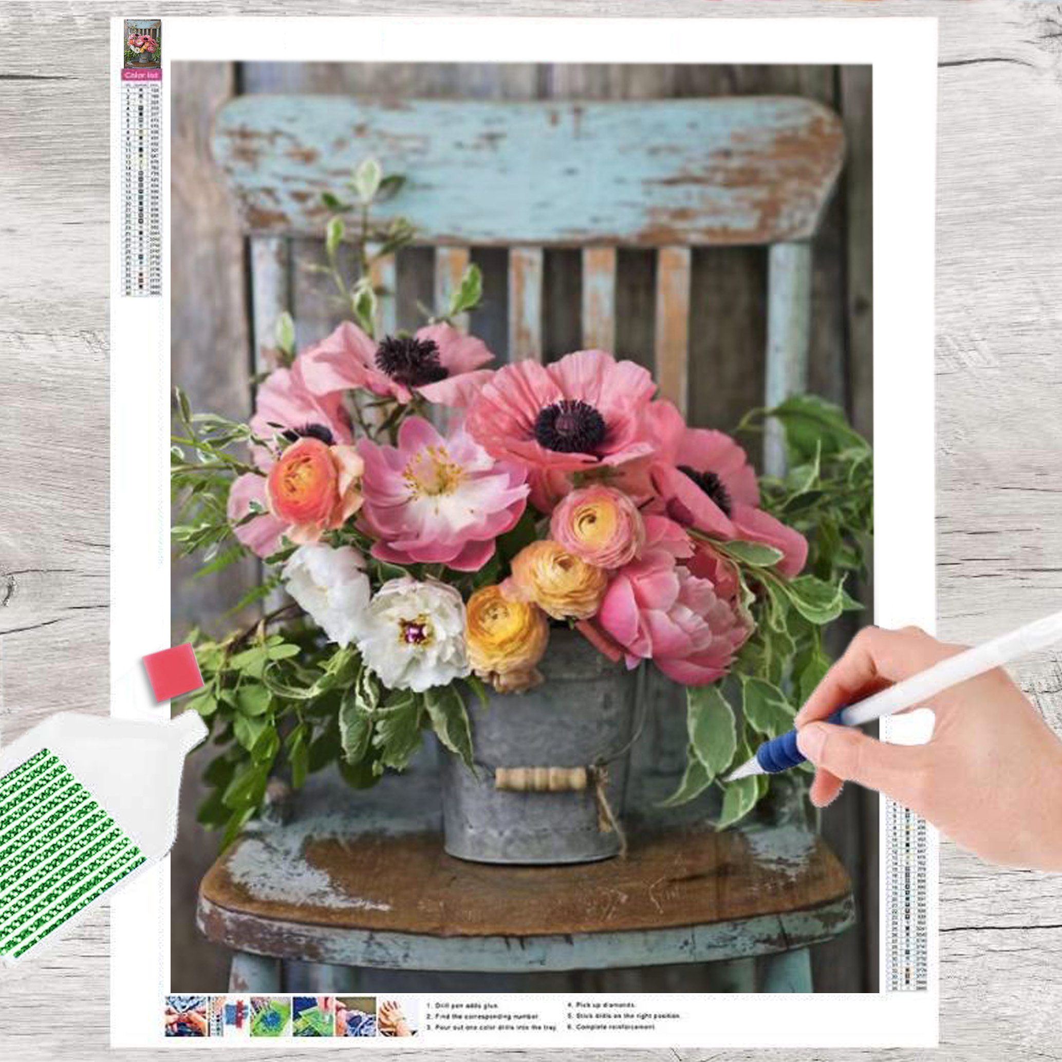 GOLDEN Kreativset GOLDEN Diamond Painting zubehör bilder Weihnachten( Stuhl günstig online kaufen