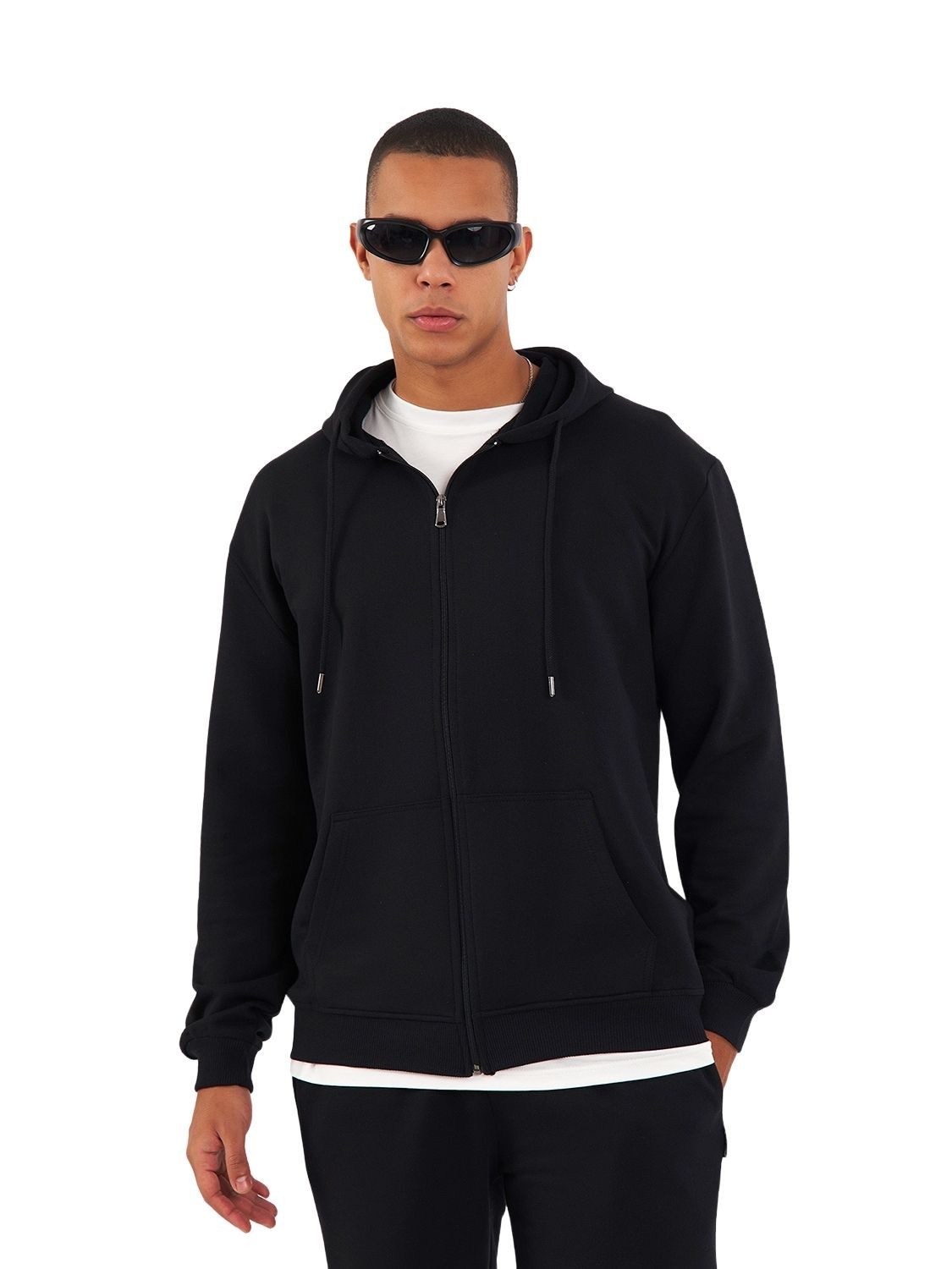 COMEOR Kapuzensweatjacke Herren Zip-Hoodie Kapuzenjacke Sweatshirt mit Reißverschluss