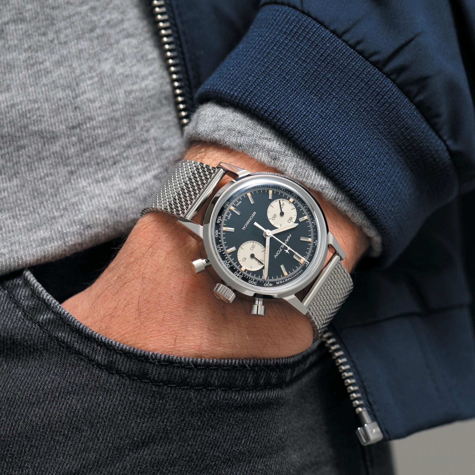 Hamilton Chronograph American Classic Intra-Matic Chronograph Herrenchronograph, 60h Gangreserve