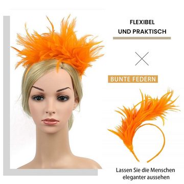 MAGICSHE Haarspange 2-Bunte Federn Kopfschmuck, 2-tlg., Charmante Kopfbedeckung