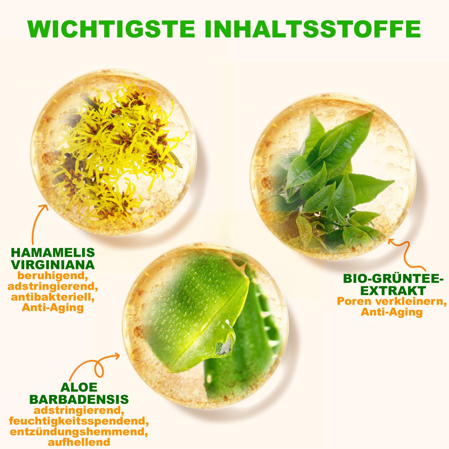 P-Beauty Cosmetic Accessories Gesichtsserum mit Vitamin C und E Hyaluronsäure Anti Aging Falten Vegan 60ml, 1-tlg., Enthält Vitamine, Farbmittelfrei, Farbstofffrei, Hypoallergen