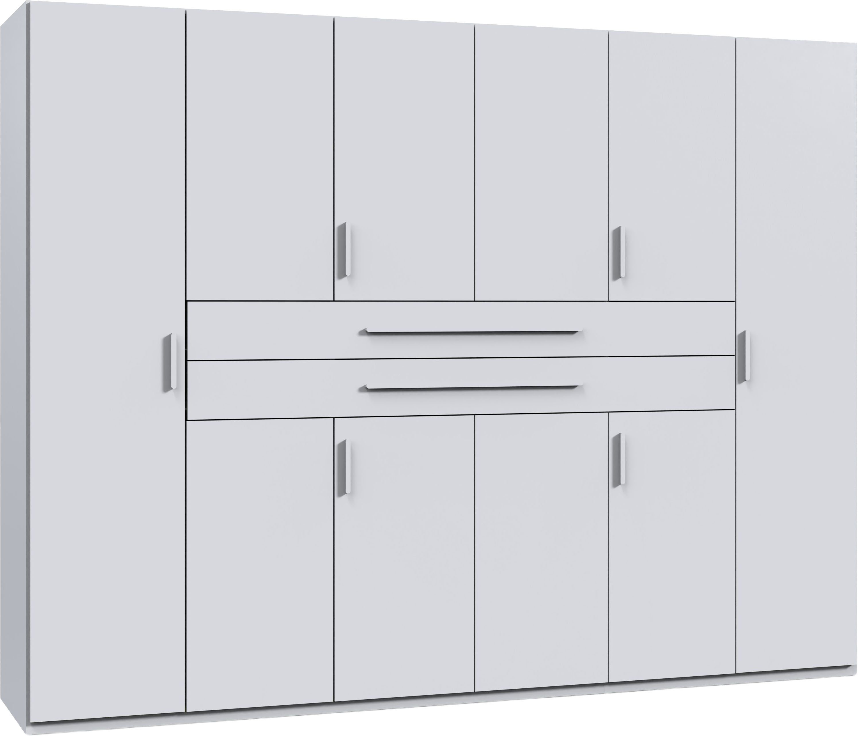 Wimex Drehtürenschrank Digit, erhältlich in den Breiten 180cm, 225cm oder 270cm (Schlafzimmer Schrank Bestseller in moderner Optik) Kleiderschrank inkl. zwei Schubkästen in zentraler Höhe
