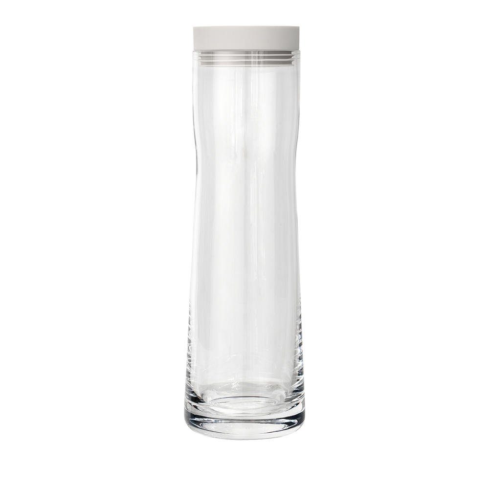 blomus Wasserkaraffe SPLASH Wasserkaraffe Moonbeam Edelstahl poliert Glas klar Silikon H, (kein-set)