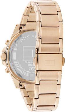 Tommy Hilfiger Multifunktionsuhr SPORT, 1782624, Quarzuhr, Armbanduhr, Damen, Datum, Glaskristalle, 12/24-Std.-Anzeige