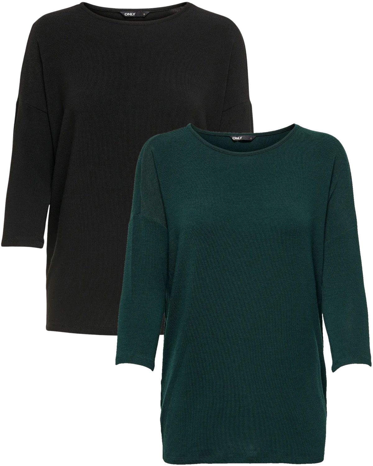 ONLY 3/4 Arm-Pullover (Set, 2er-Pack) Locker geschnitten günstig online kaufen
