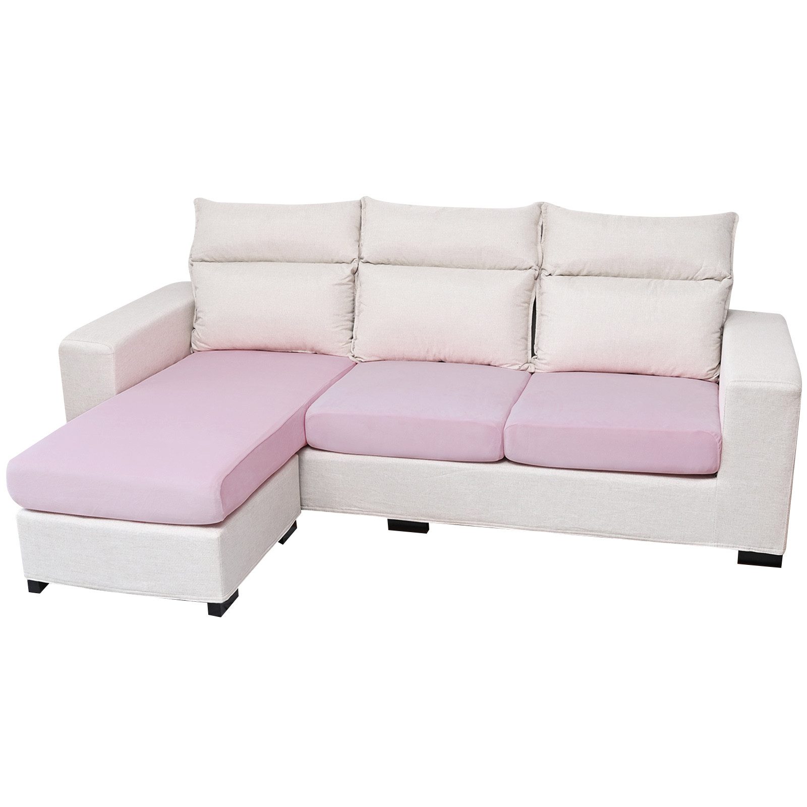 Rosnek Sofahusse 1-4Sitze, Stretch, Samt, Couch Sitzbezug, Sofa Sitzkissenbezug, Sitzkissenschutz Abdeckung