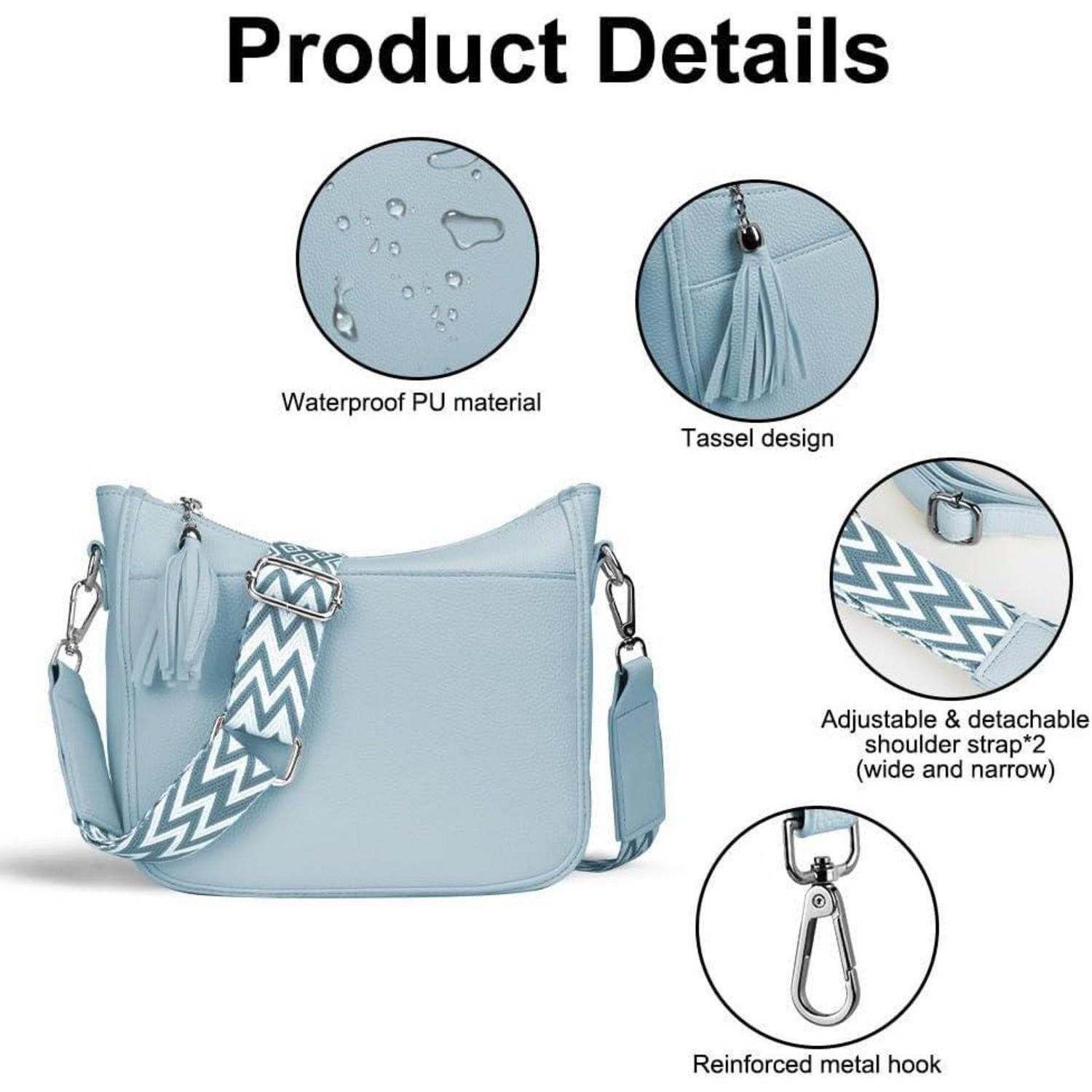 LuxusKollektion Umhängetasche Damen Umhängetasche PU Leder Mittelgroß Reißverschluss Wasserdicht