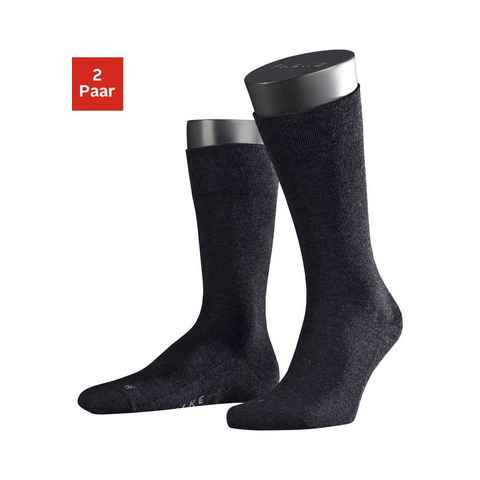 FALKE Socken Sensitive London (2-Paar) mit sensitve Bündchen ohne Gummi