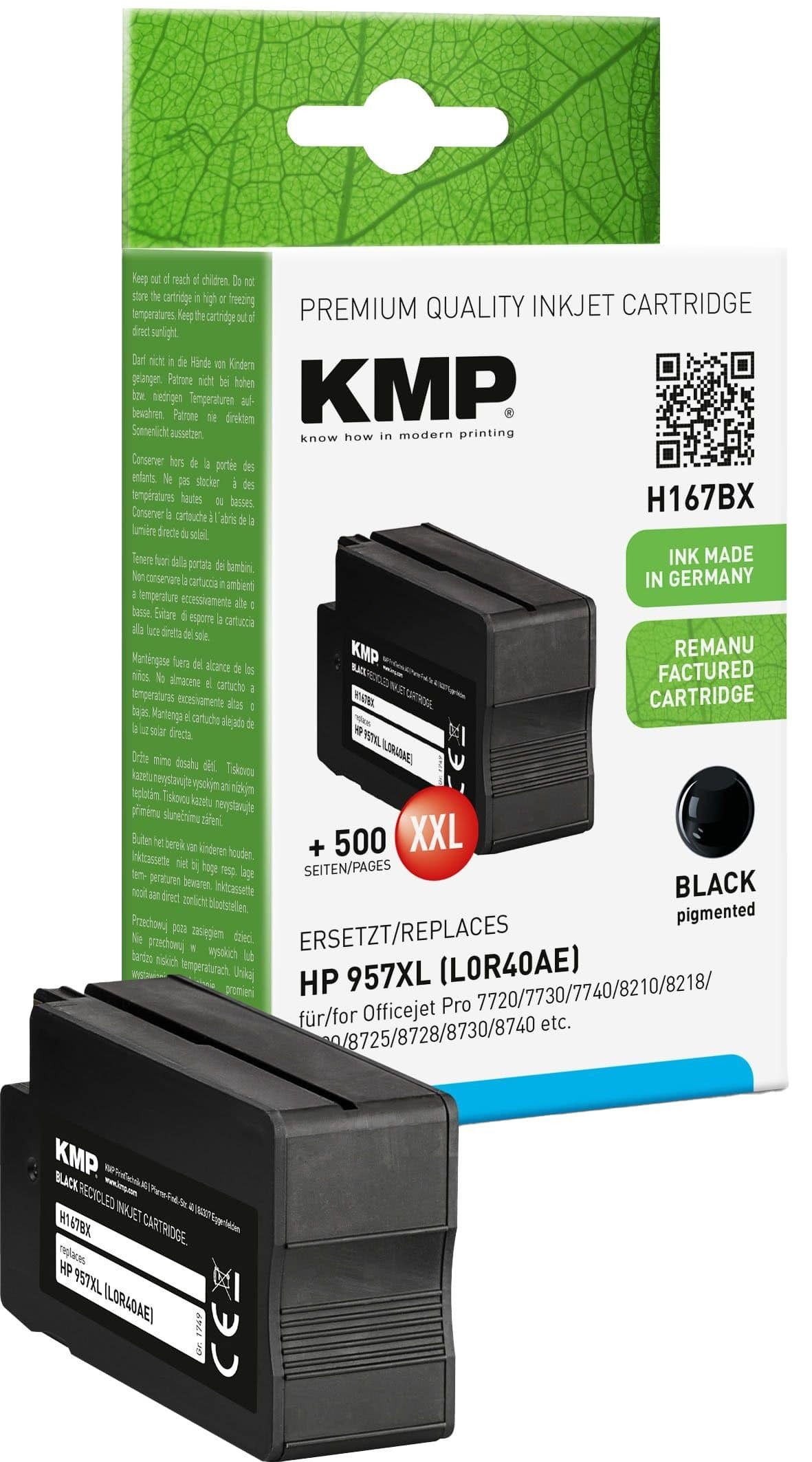 KMP KMP Tintenpatrone H167BX schwarz ersetzt HP957XL Tintenpatrone