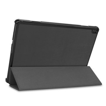 König Design Tablet-Hülle Lenovo M10 FHD REL TB-X605FC, Tablethülle für Lenovo M10 FHD REL TB-X605FC Schutztasche Wallet Cover 360 Case Etuis Schwarz