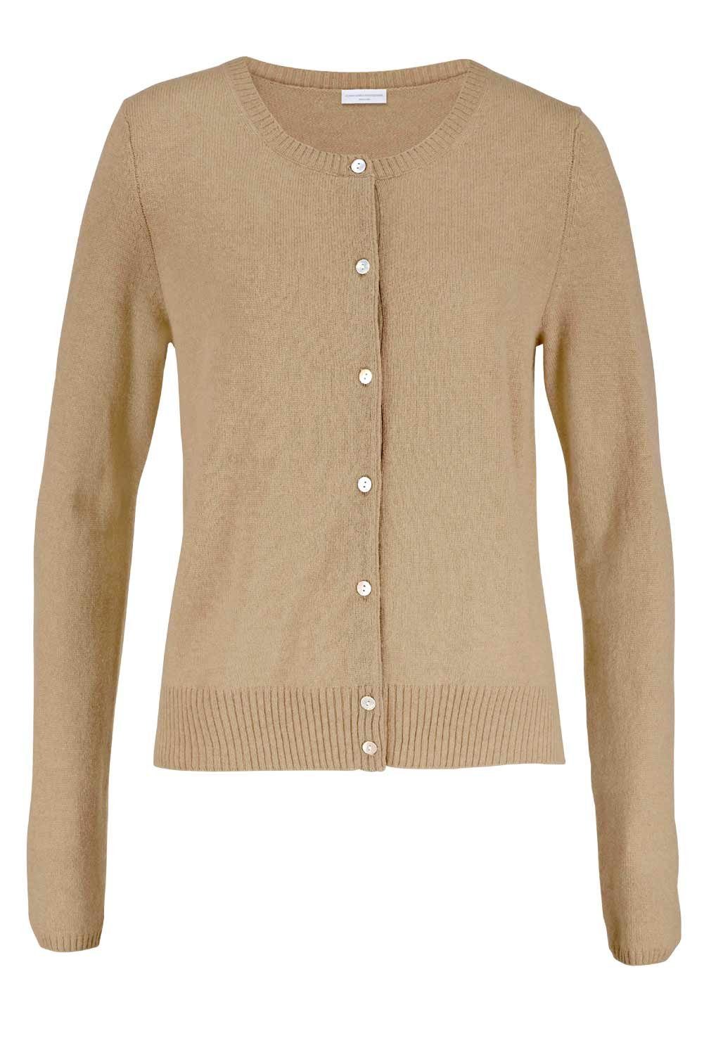 GUIDO MARIA KRETSCHMER Cardigan Guido Maria Kretschmer Damen Designer-Kaschmir-Cardigan, camel