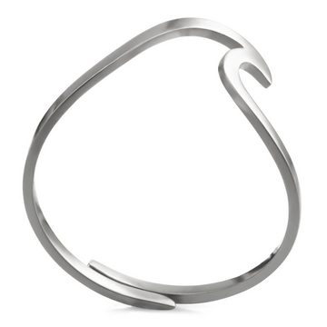 Heideman Fingerring Montis silberfarben poliert (Ring, 1-tlg., inkl. Geschenkverpackung), Ring mit Welle