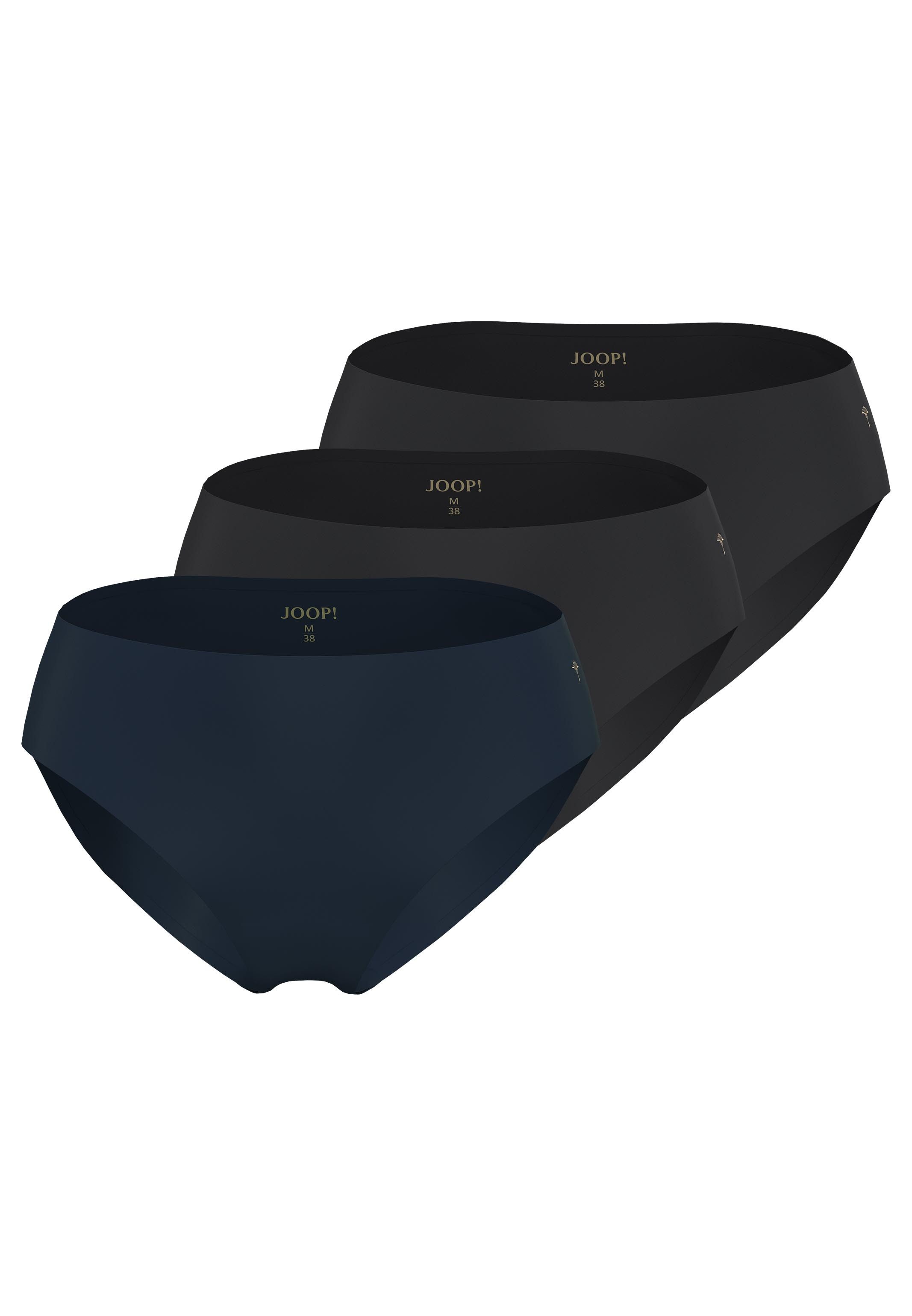 JOOP! Midislip 3er Pack Sensation (Spar-Set, 3-St) Slip - Atmungsaktiv - Hoher Tragekomfort, Flache Abschlüsse