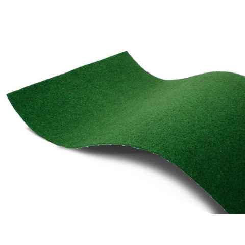 Kunstrasen COMFORT, Primaflor-Ideen in Textil, rechteckig, Höhe: 5 mm, grün, mit Noppen, strapazierfähig, witterungsbeständig & wasserfest