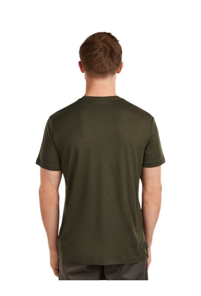 Icebreaker T-Shirt Wander-/Freizeit Merino 150 Tech Lite III (100% Merinowolle) loden