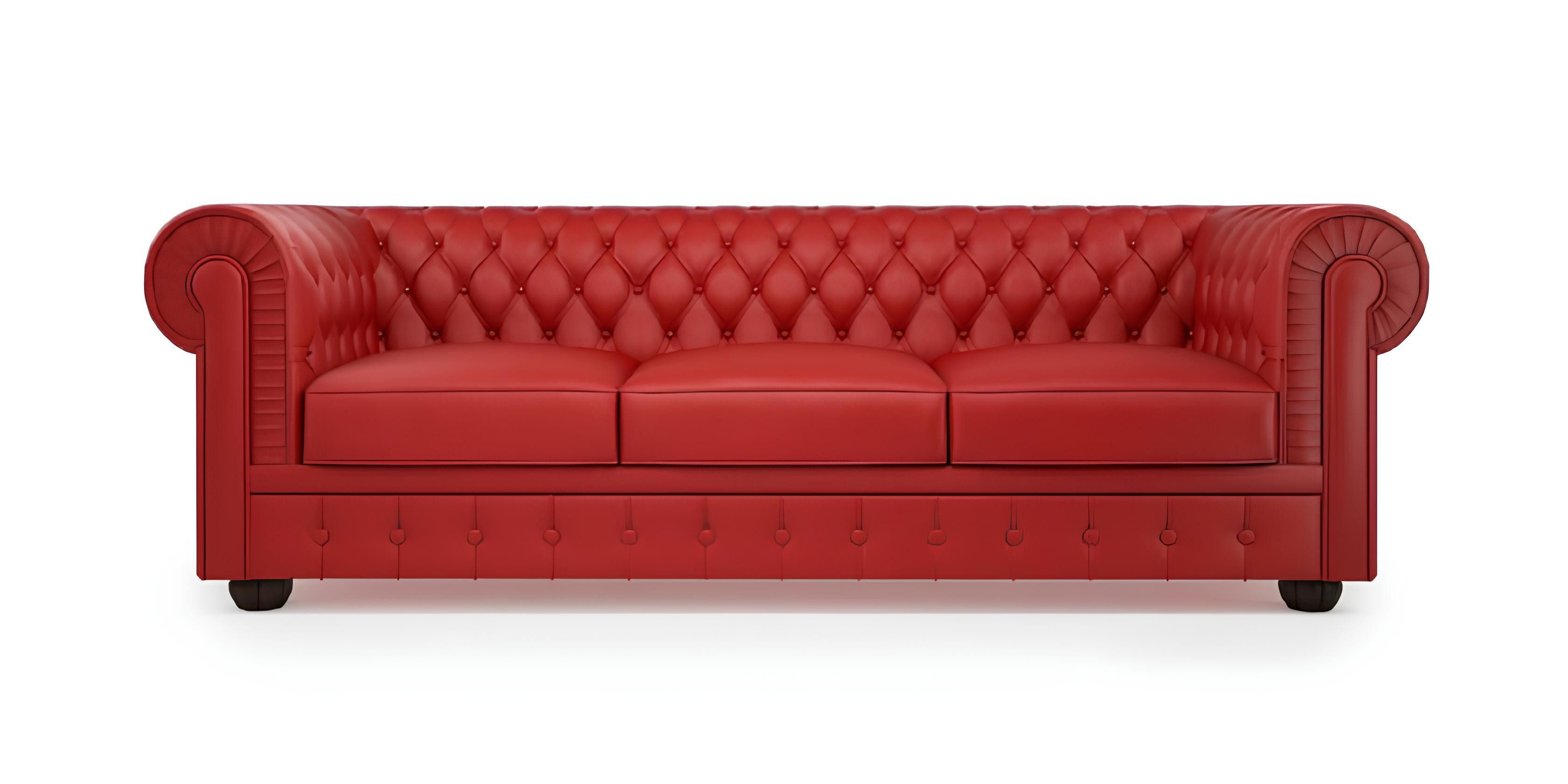 Xlmoebel Chesterfield-Sofa Großes Sofa mit 3 Sitzen in Chesterfield-Stil Polsterung, Hergestellt in Europa