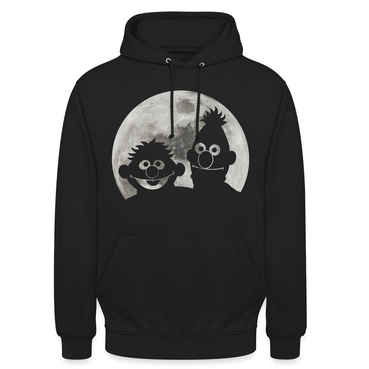 Spreadshirt Hoodie Sesamstraße Ernie & Bert Bei Mondschein Unisex Hoodie (1-tlg)