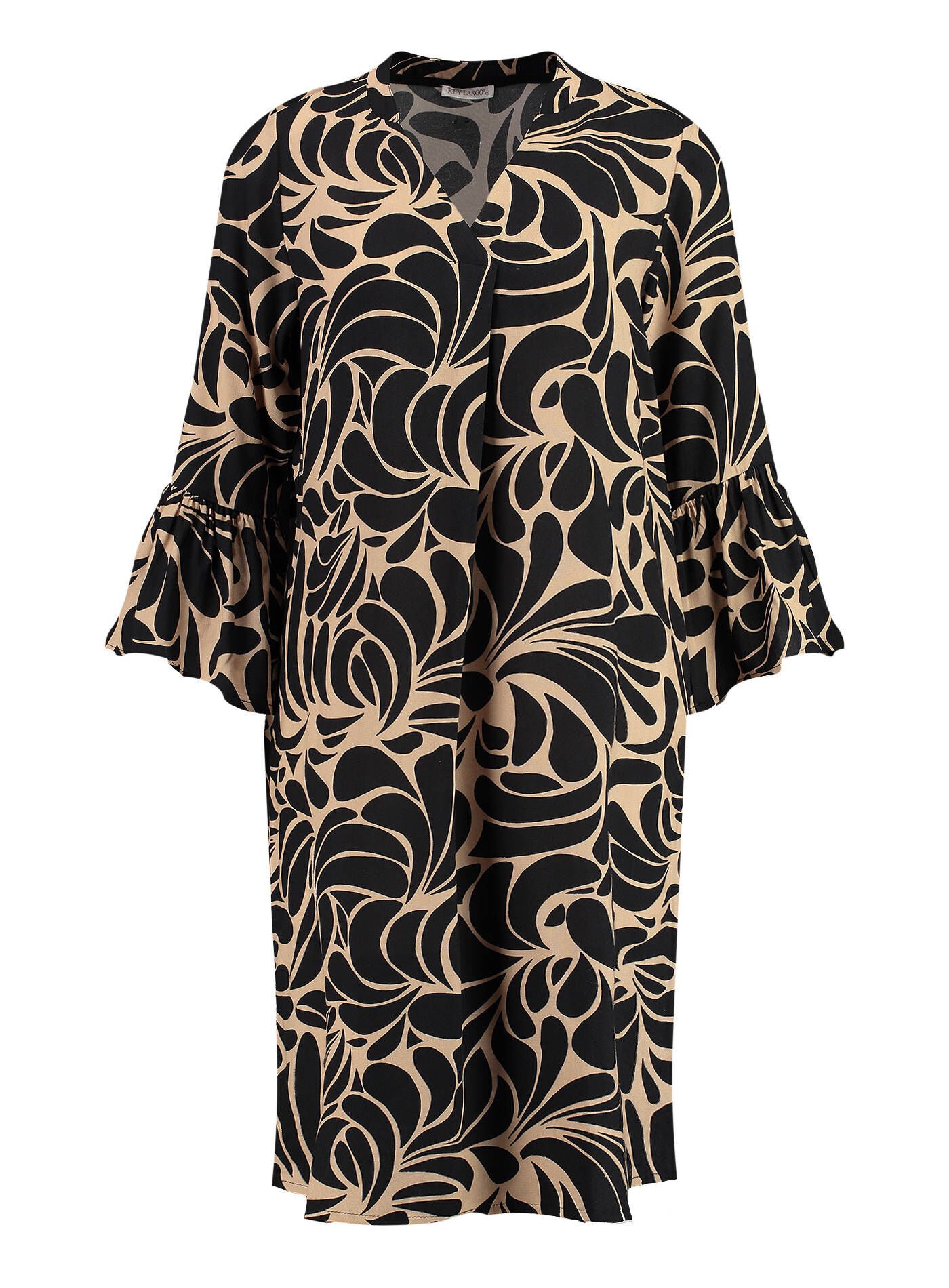 Key Largo Blusenkleid Damen Kleid WD BOUNCE V-NECK aus Viskose (1-tlg)