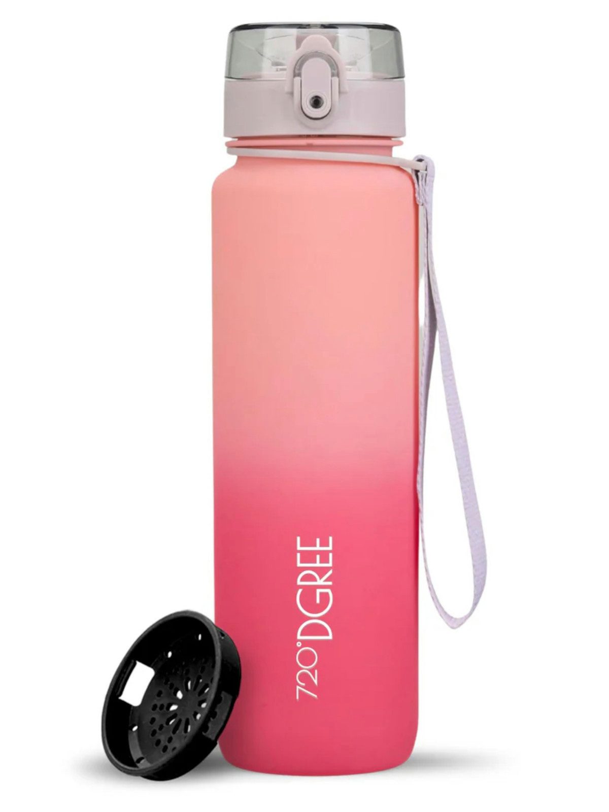 720°DGREE Trinkflasche Trinkflasche uberBottle softTouch mit Sieb blush/light pink 1l