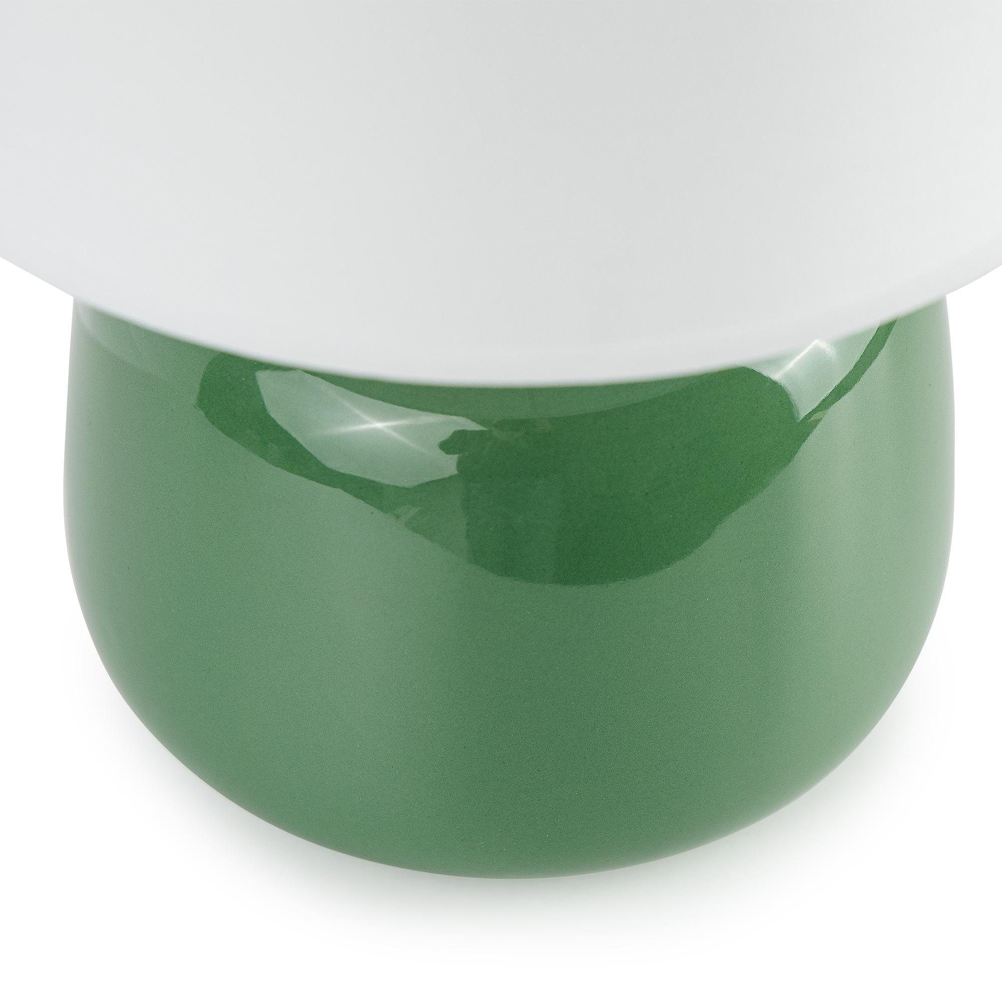 Tischleuchte, Tischleuchte Keramiksockel Konsimo zu grün Passt STIVUS Tischlampe jedem Dekor, Leuchtmittel, ohne
