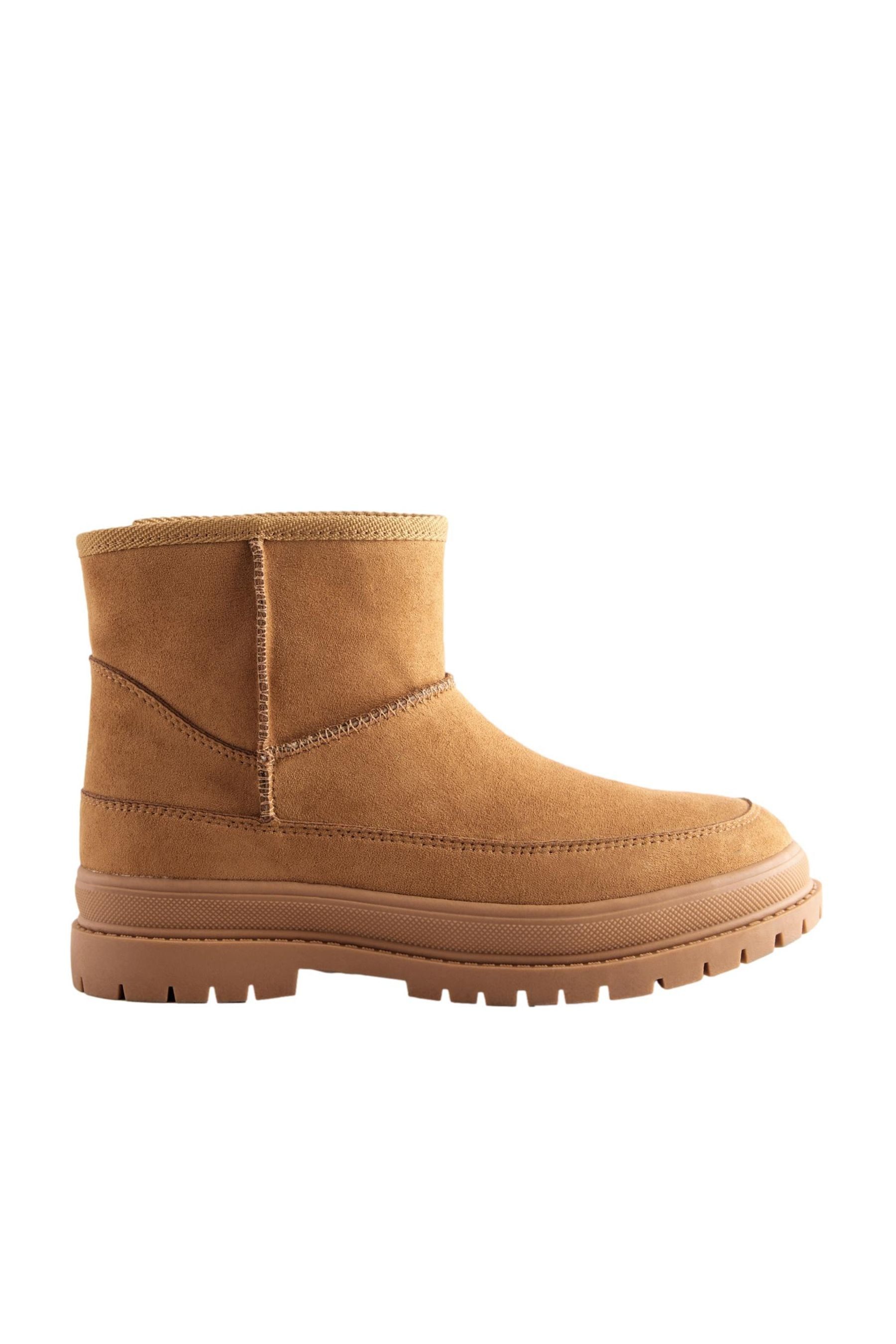 Next Veloursleder-Stiefel mit Kunstfell Stiefel (1-tlg) günstig online kaufen