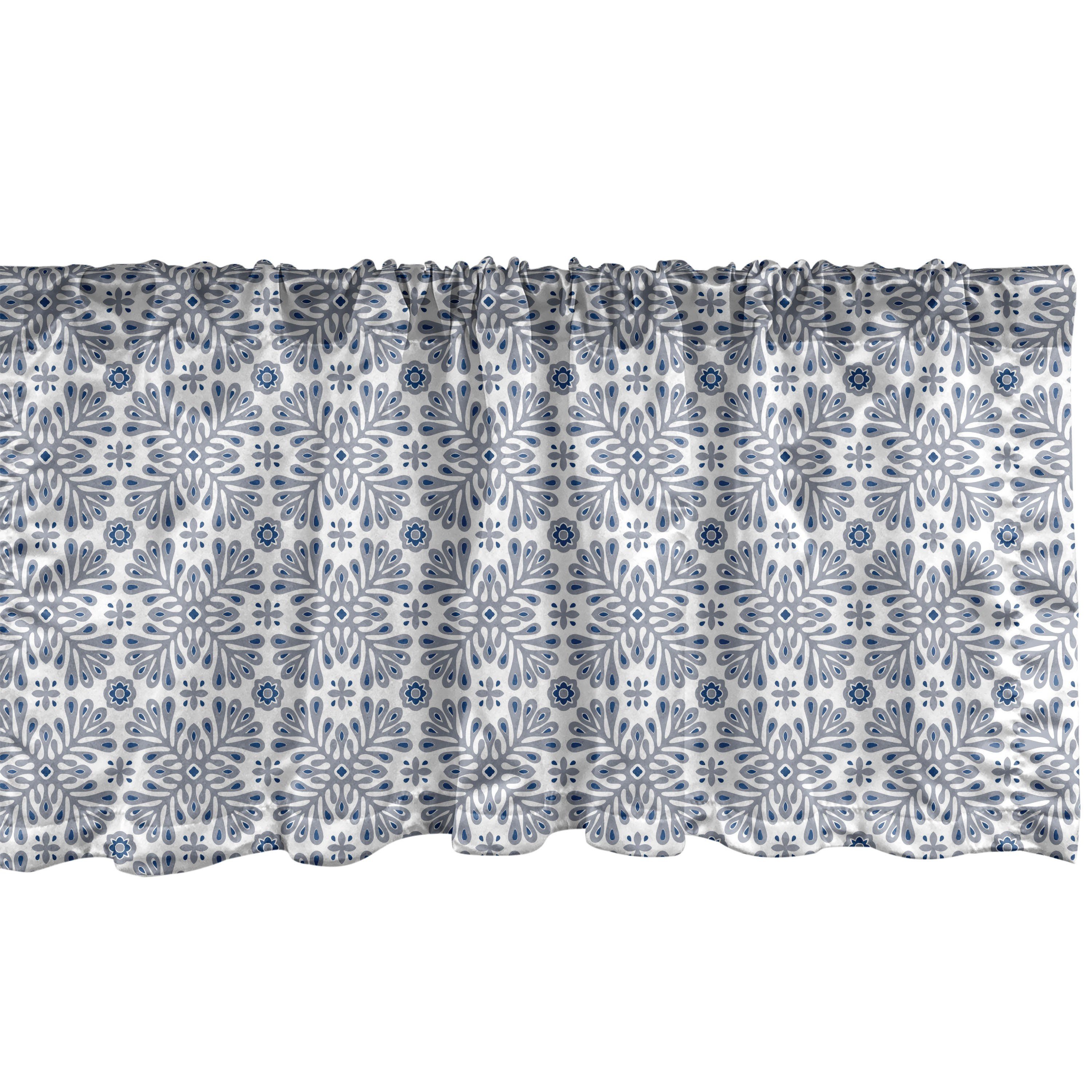 Schlafzimmer mit Türkische Motiven Mosaik Dekor Scheibengardine Microfaser, Stangentasche, für Volant Abakuhaus, Folk-Floralen Vorhang Die Küche