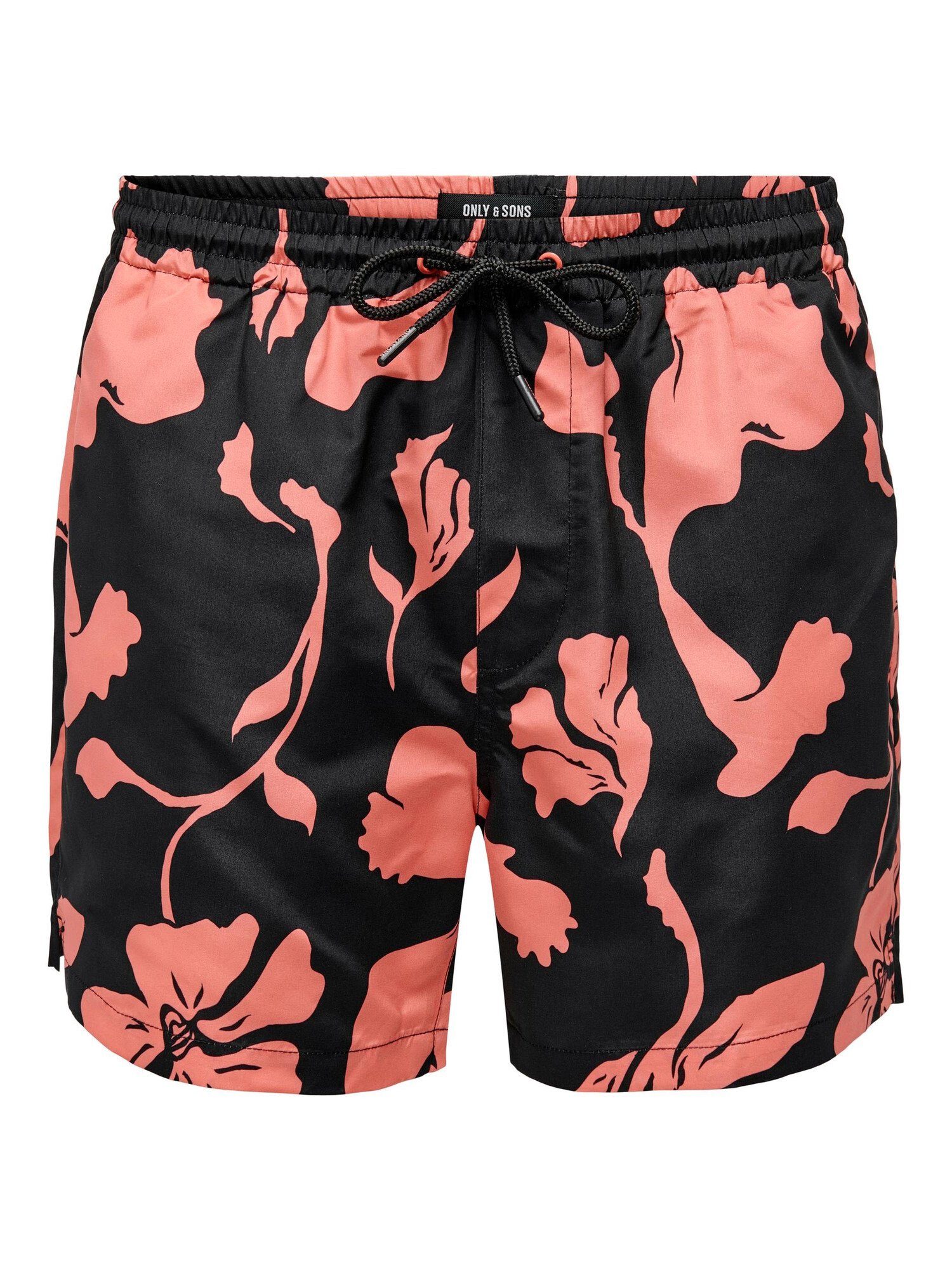 Ted Swimshorts SONS (1-St) mit ONLY Badeshorts schwarz Badeshorts Life & Floral