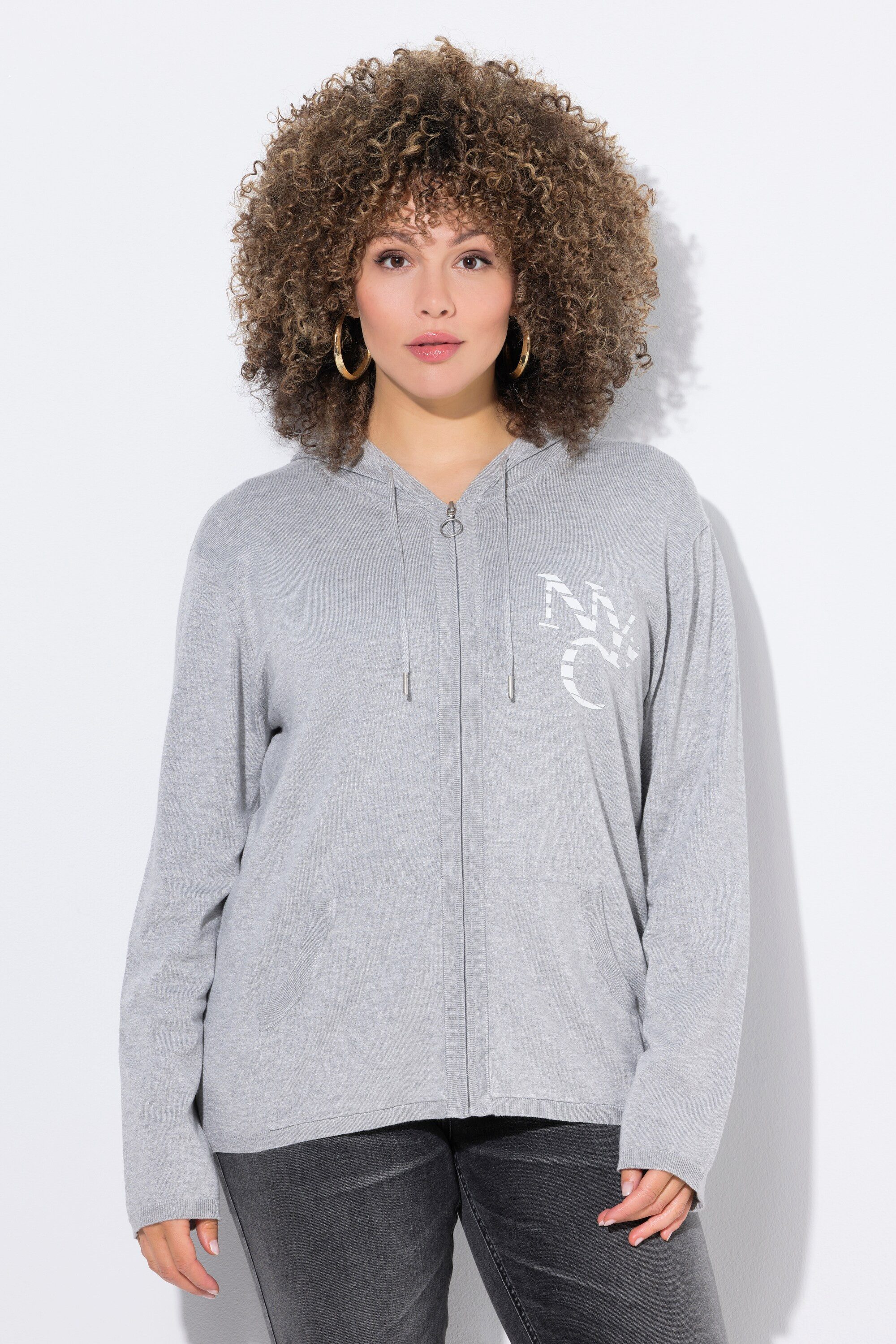Ulla Popken Strickjacke Strickjacke NYC Kapuze günstig online kaufen