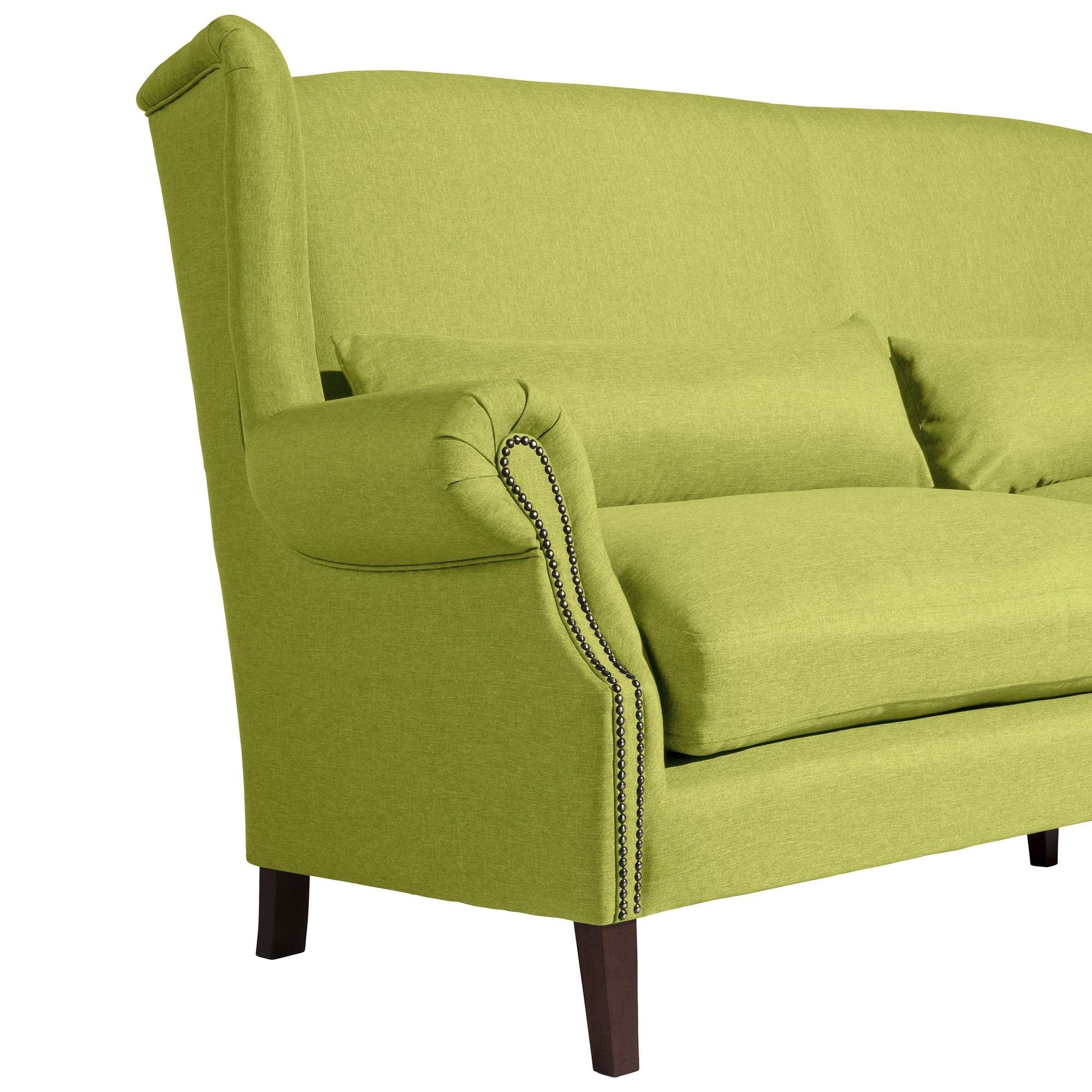 Versand Kostenlosem Sofa inkl. 58 Flachgewebe, Kandy Sparpreis aufm hochwertig 3-Sitzer 1 verarbeitet,bequemer Teile, Sitz Sofa Kessel Bezug (2-geteilt)