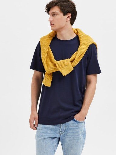 Selected Rundhalsshirt SLHASPEN SS O-NECK TEE günstig online kaufen