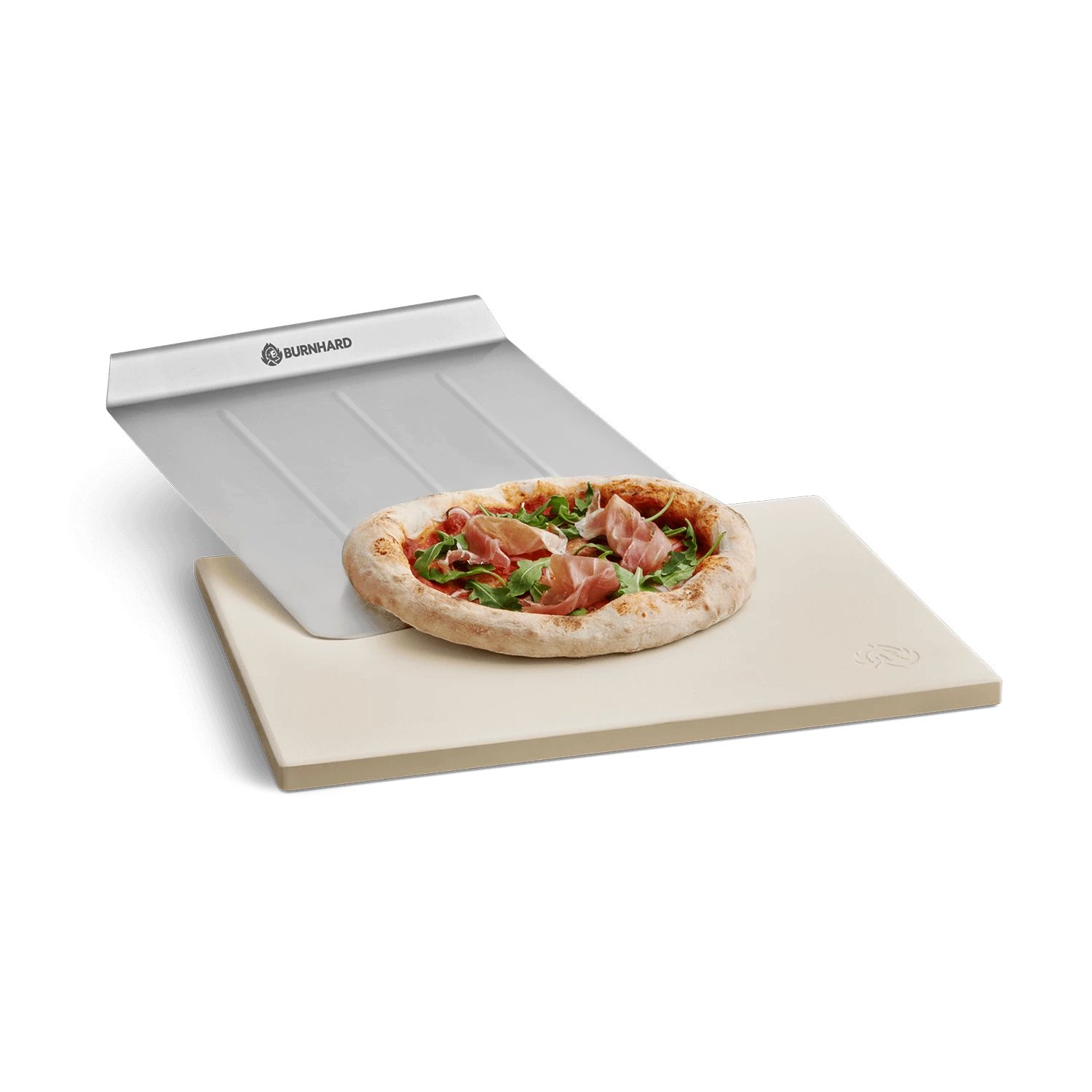 BURNHARD® Pizzastein, (4-St)