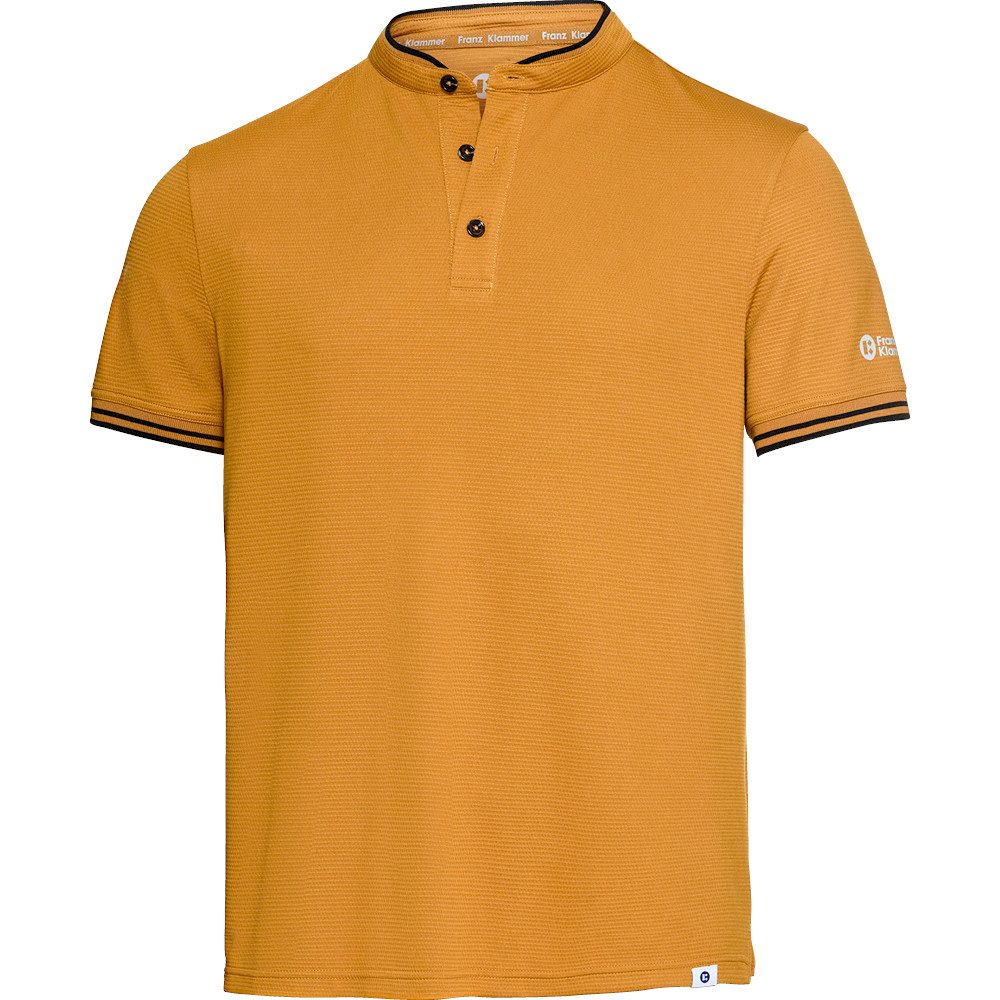 Franz Klammer Poloshirt mit elastischen Ärmelabschlüssen Atmungsaktives Piqué-Gewebe
