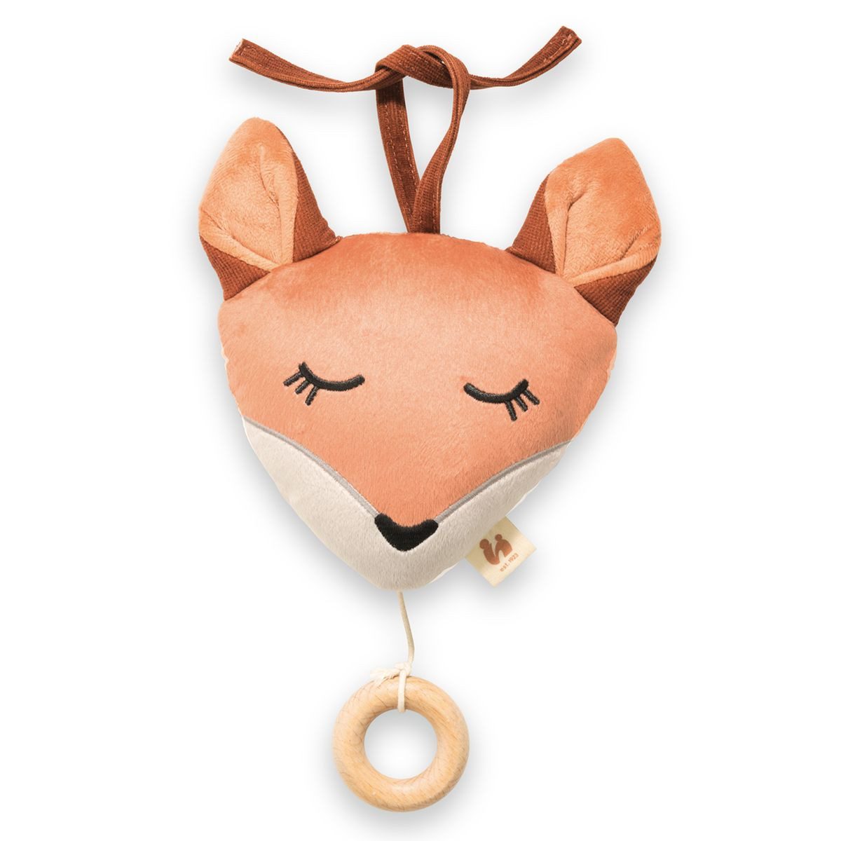 Hauck Spieluhr Cuddle N Sleep - Fox, Kuscheltier mit Herausnehmbarem Spielwerk