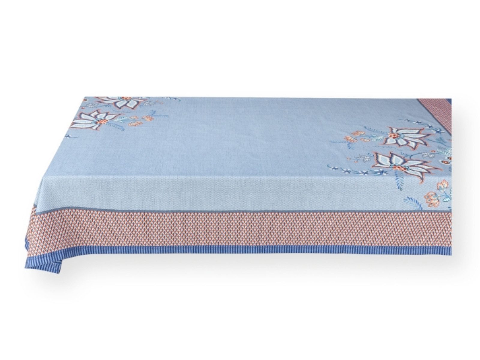 PiP Studio Tischdecke Flower Festival Tischdecke Blue 150 x 300 cm, Table Cloth Flower Festival Blue 150x300cm