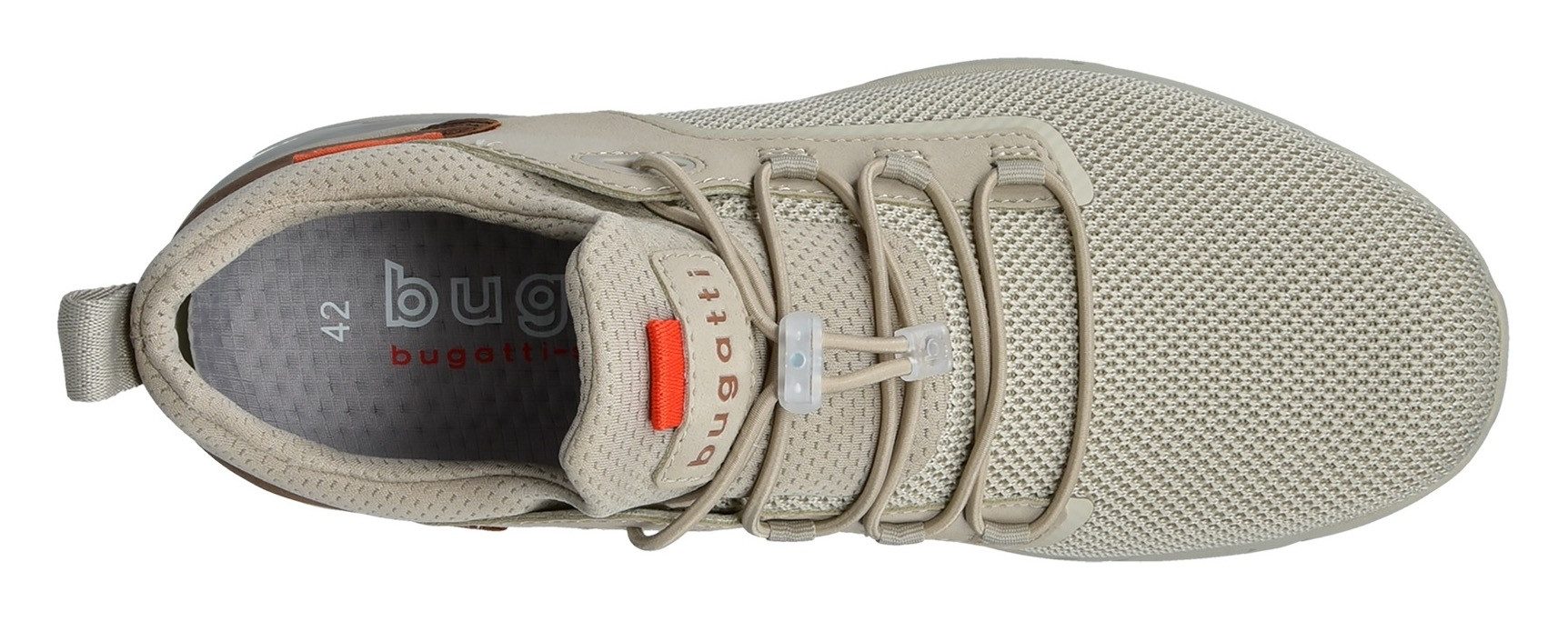 bugatti Slip-On Sneaker, Freizeitschuh, Halbschuh, Schlupfschuh mit elastischer Schnürung