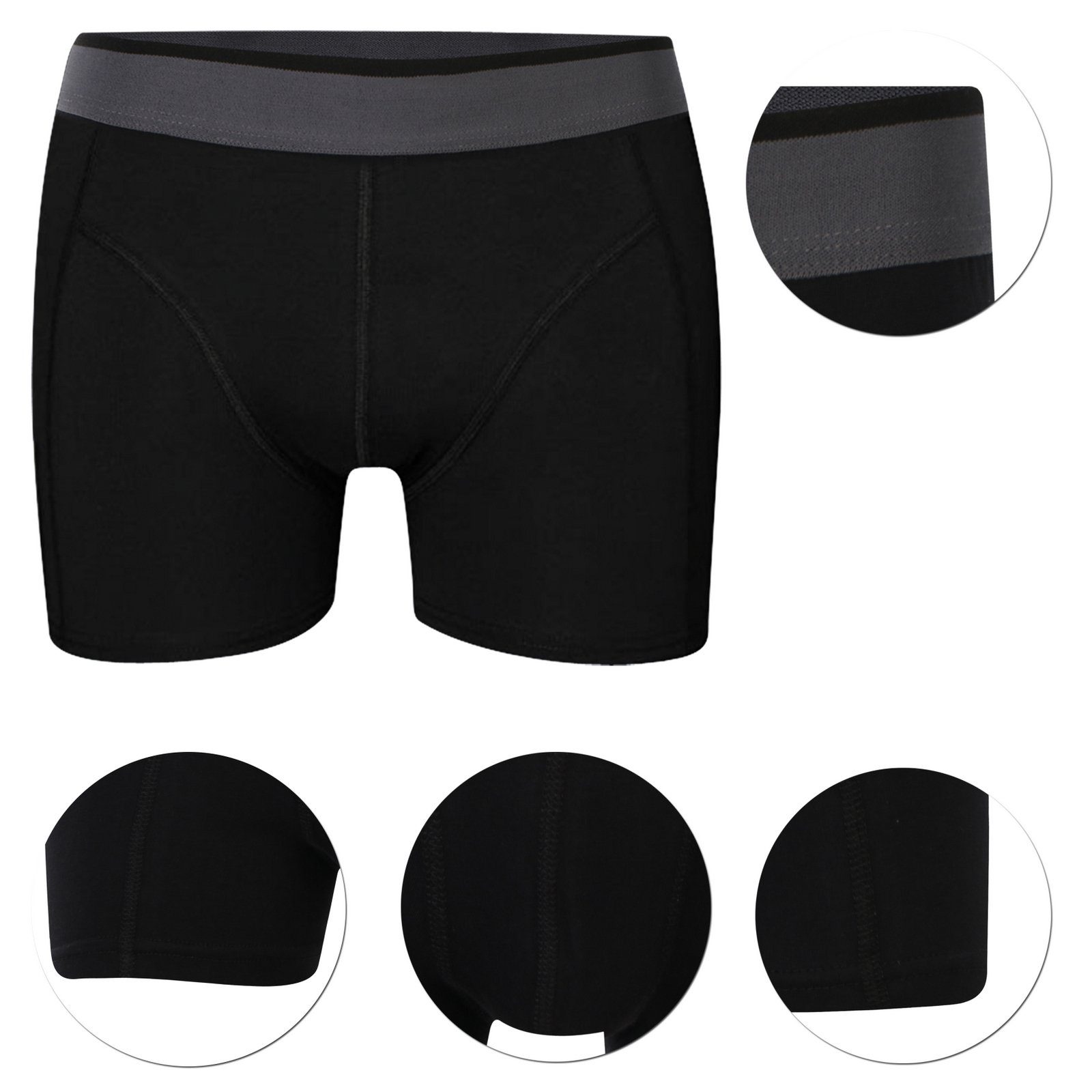 LOREZA Boxershorts 10er Set Boxershorts - Basics - Mehrfarbig (Spar-Packung günstig online kaufen