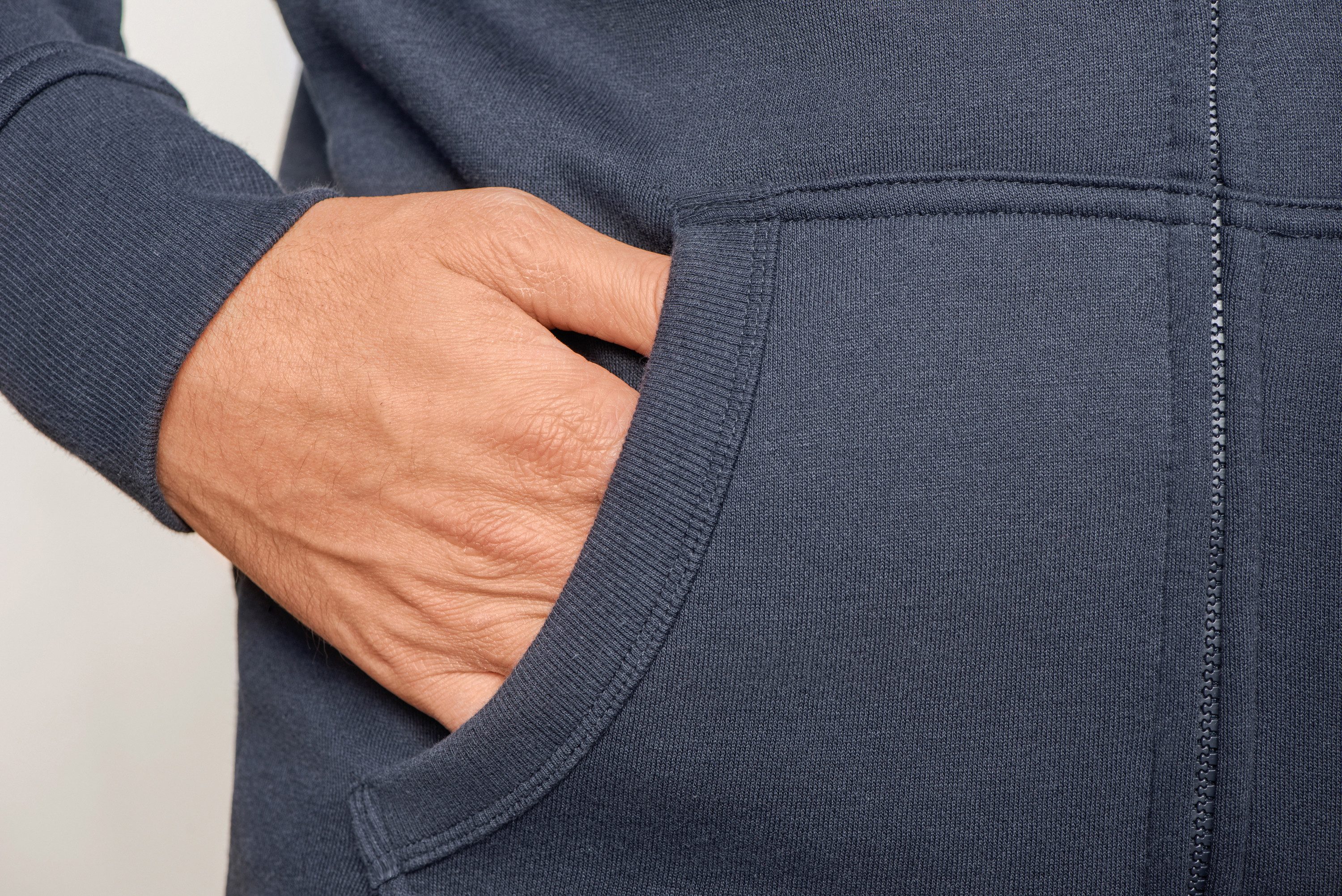 HRM Kapuzensweatjacke Herren Sweatjacke mit Kapuze / Kapuzensweater mit Reißverschluss