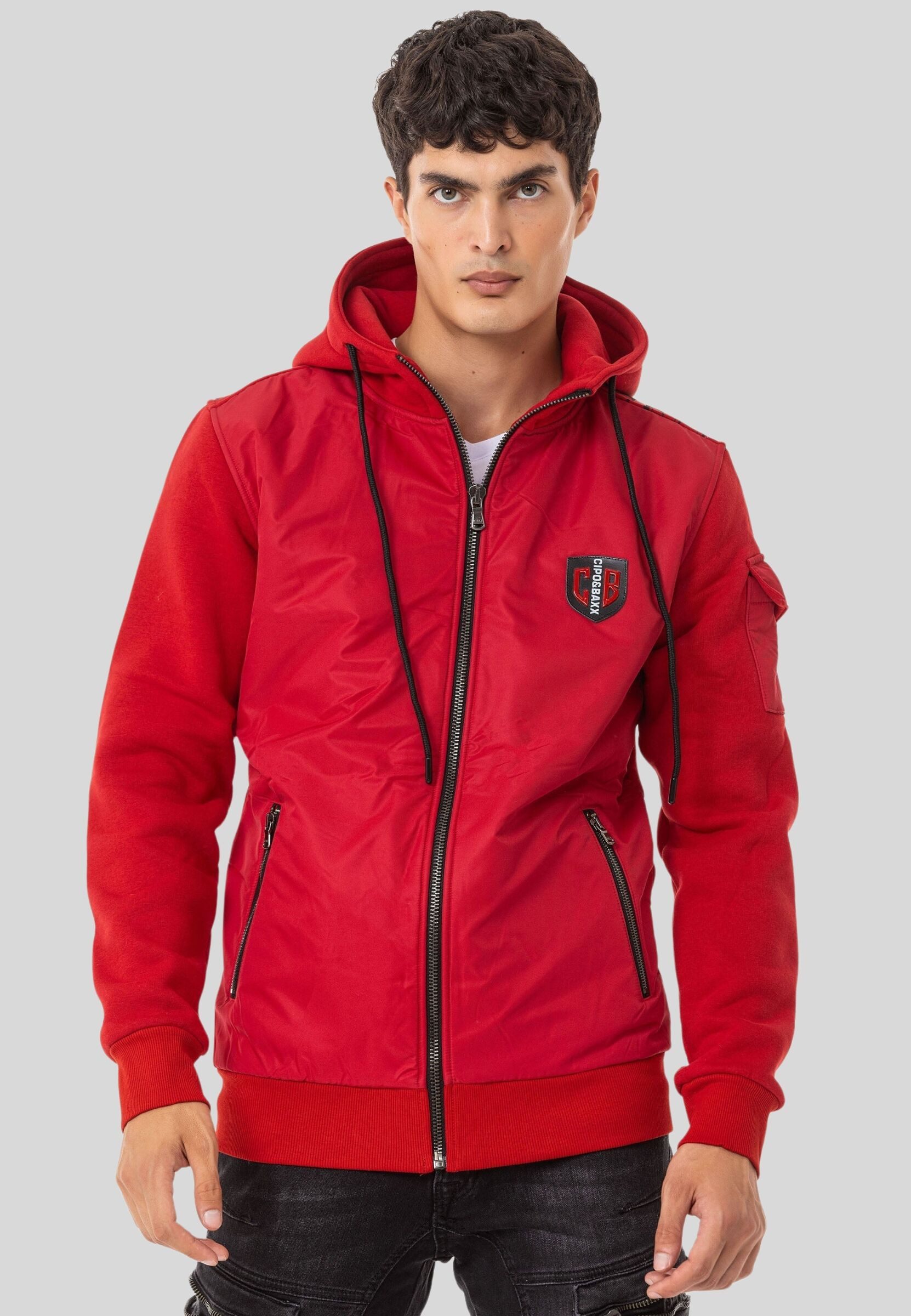 Cipo & Baxx Sweatjacke Sweatjacken (1-tlg) mit Kapuze
