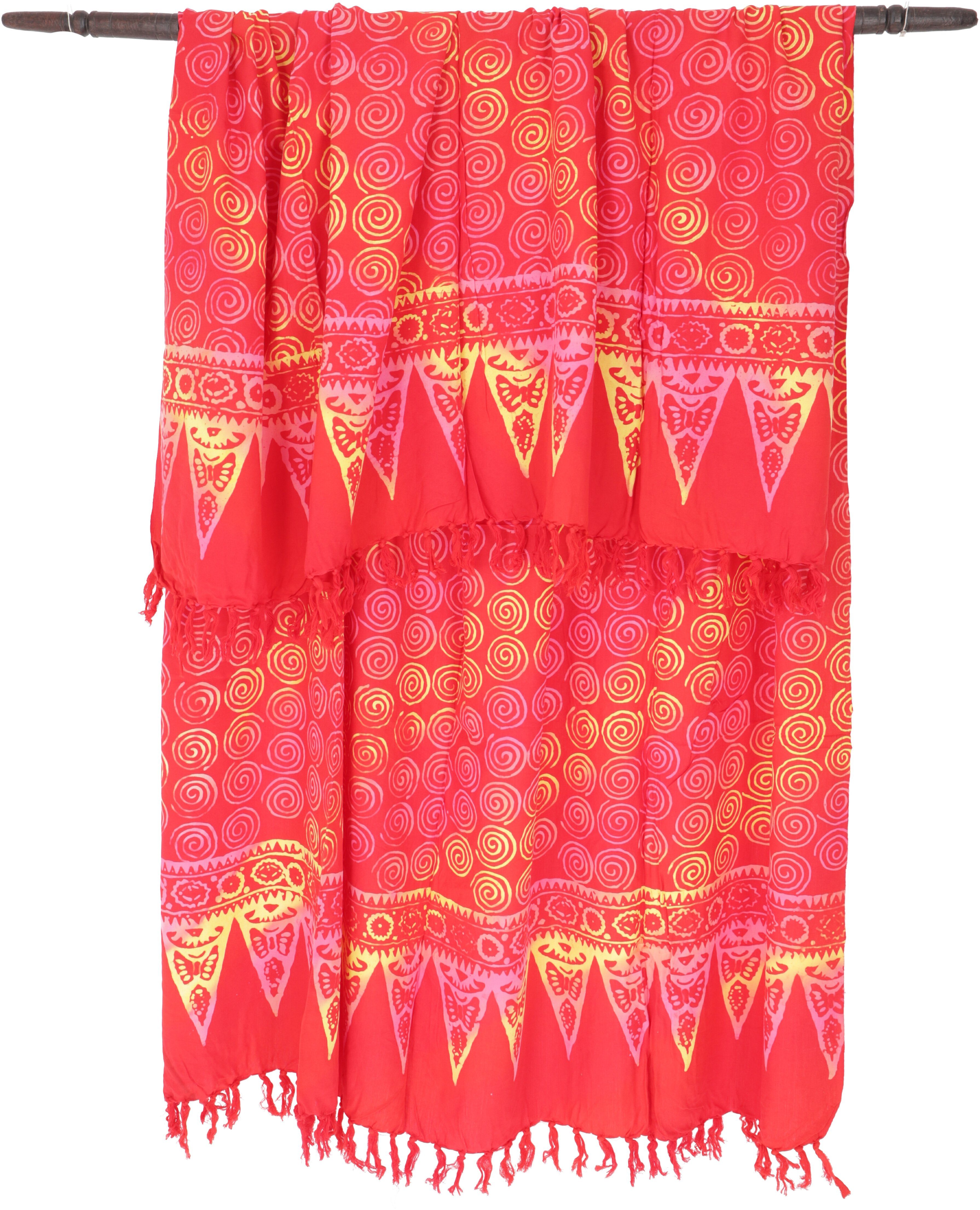 Design 35/pink Guru-Shop Wandbehang, Wickelrock,.. Bali Sarong, Sarong Batik