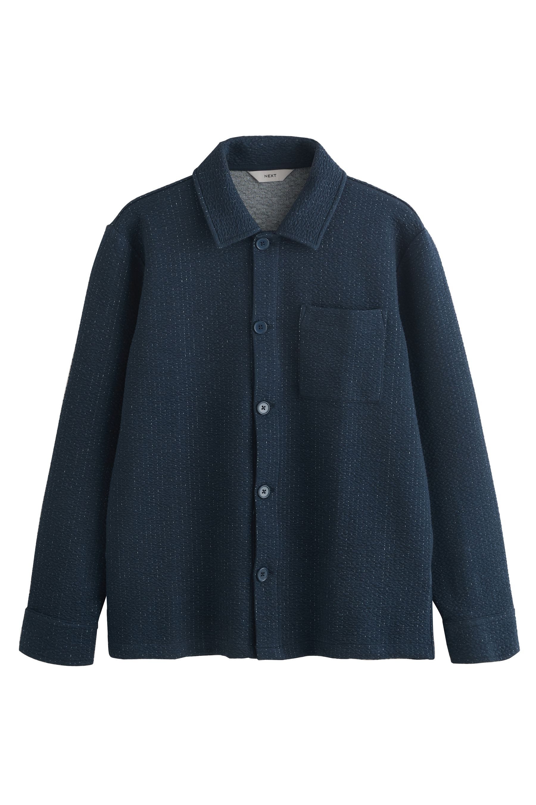 Hemdjacke Strukturierte Hemdjacke mit Nahtdetail