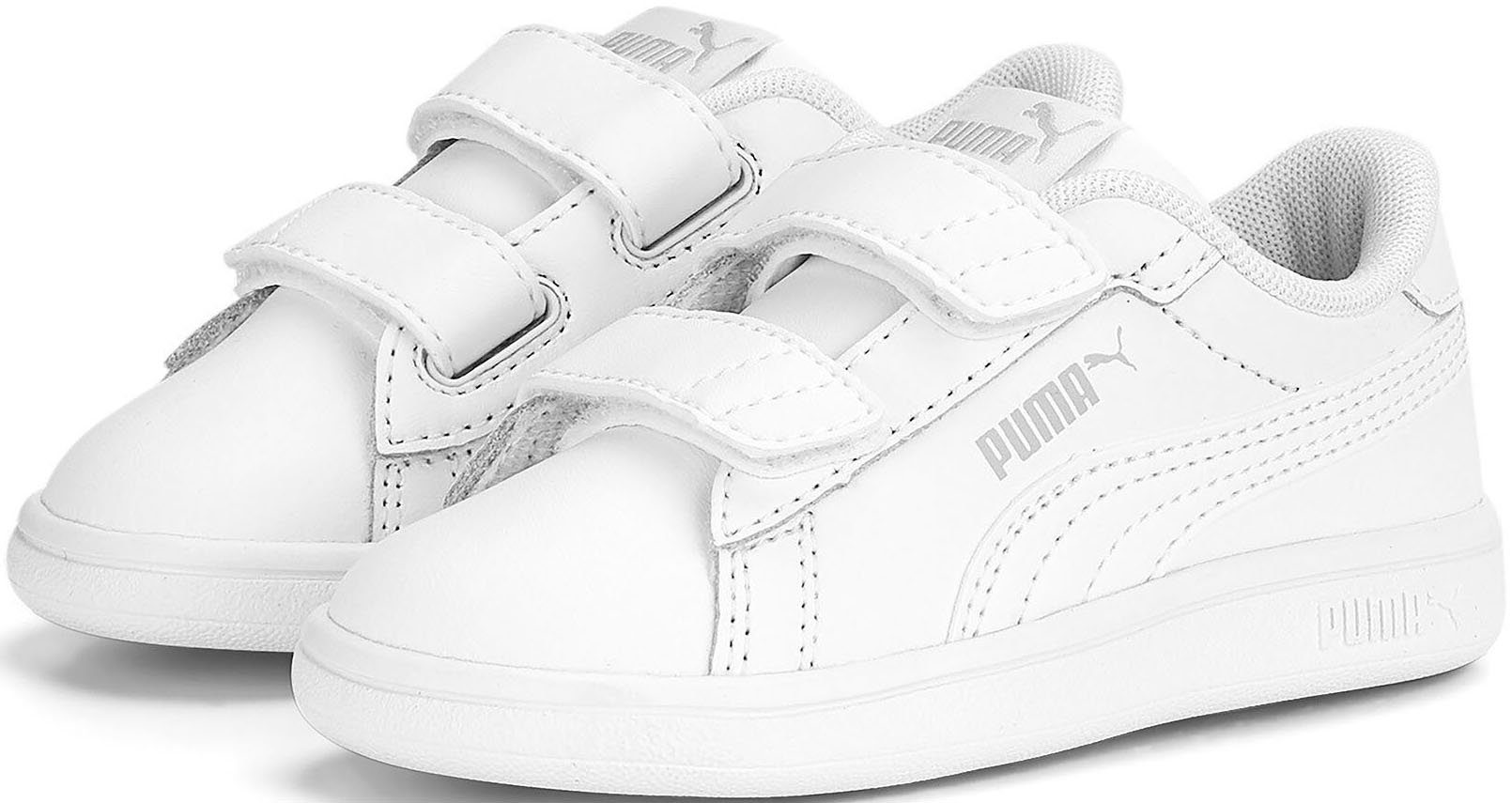 PUMA Puma Smash 3.0 L V Inf Sneaker mit Klettverschluss PUMA White-Cool Light Gray