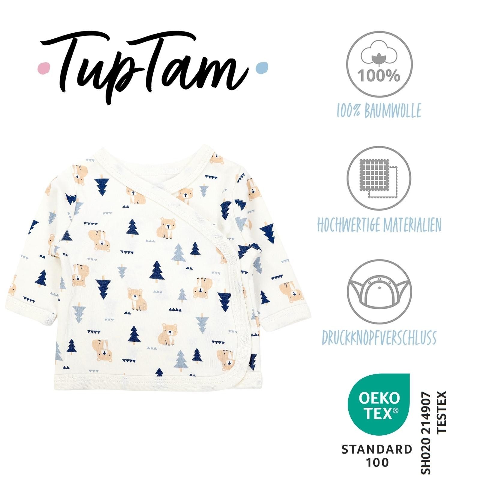 TupTam Wickelshirt TupTam Baby Jungen Langarm Wickelshirt Baumwolle 5er Set