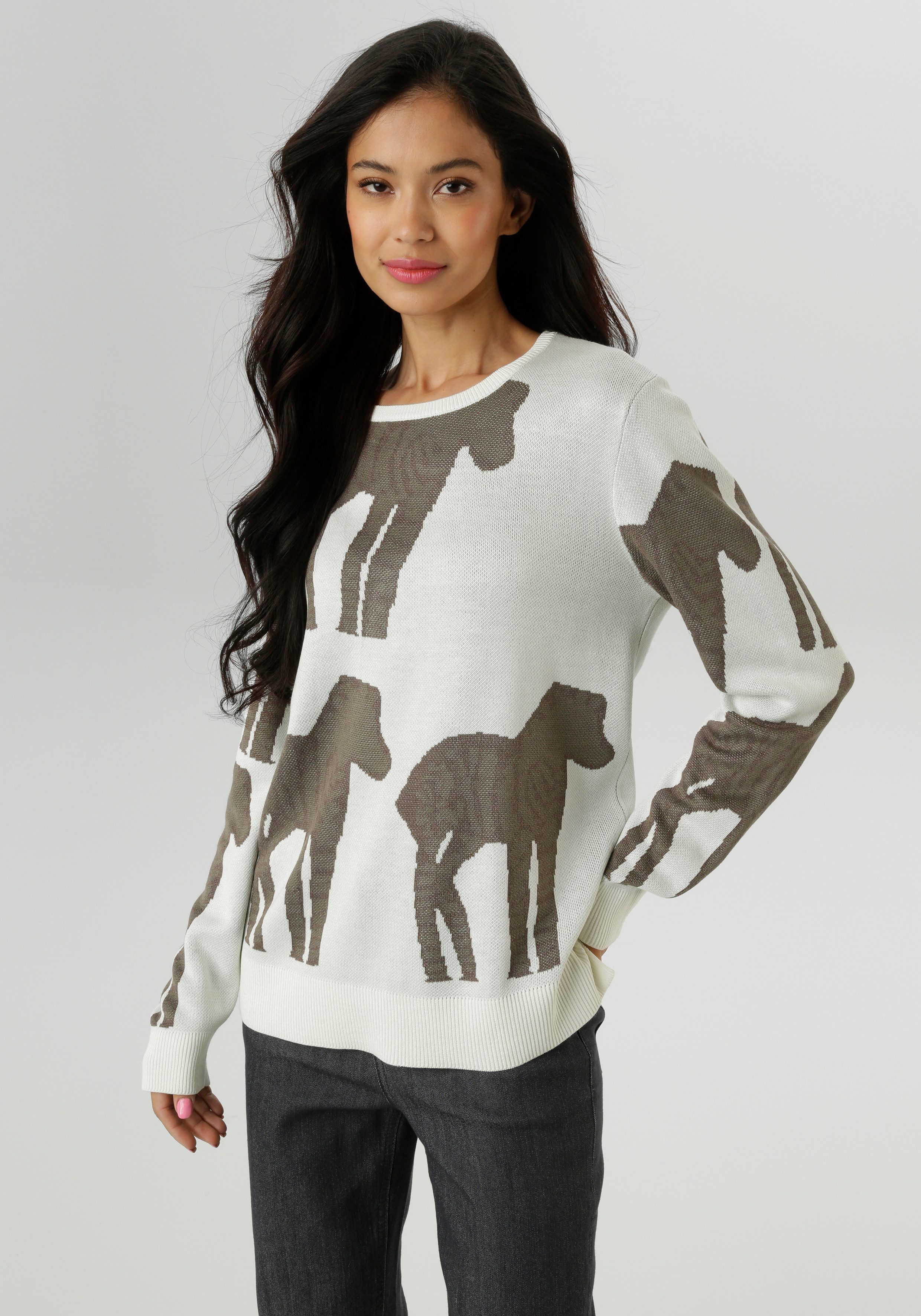 Aniston SELECTED Strickpullover mit trendiger und günstig online kaufen