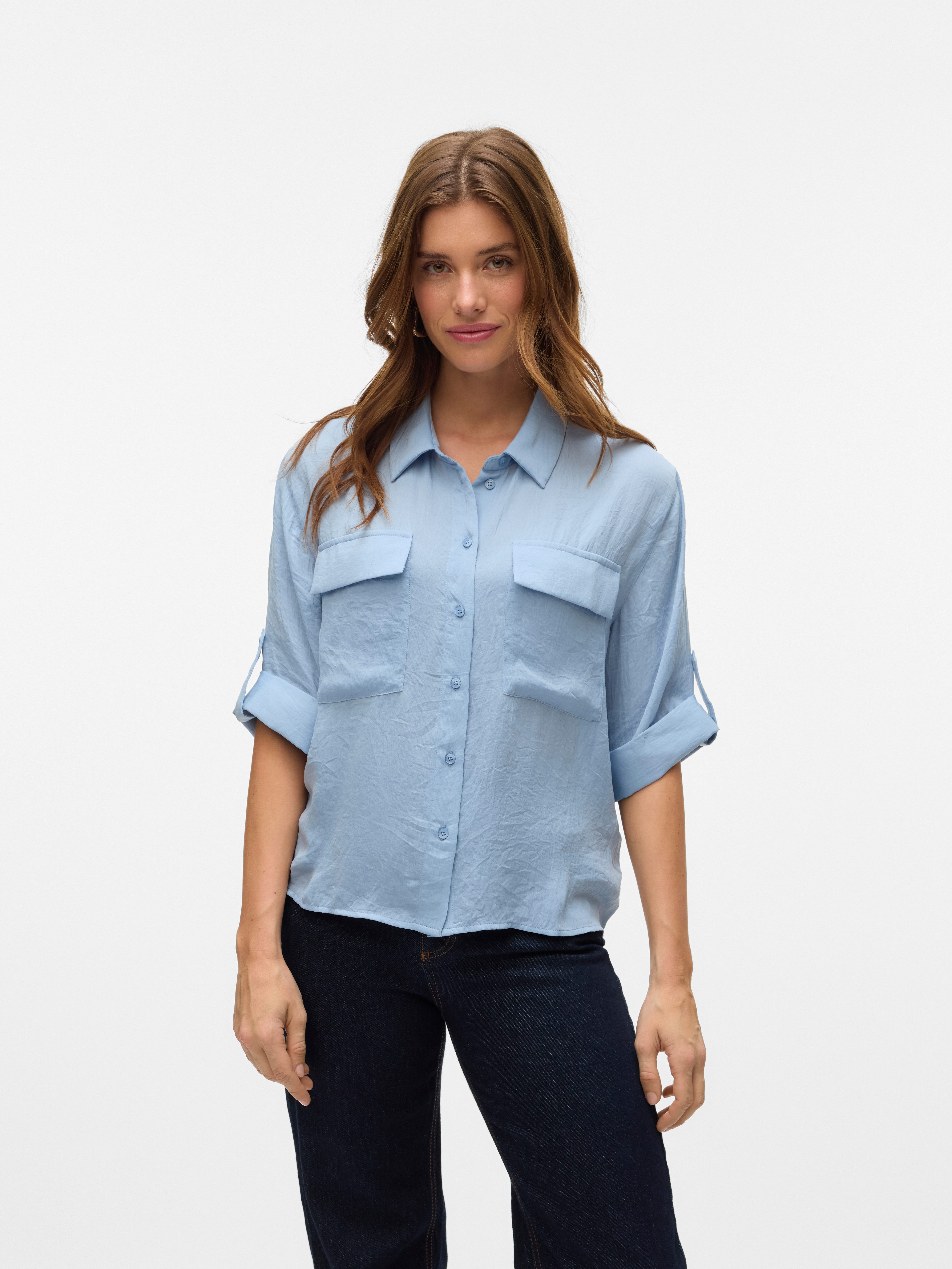 Vero Moda Kurzarmbluse VMFABIANA 3/4 SHIRT günstig online kaufen