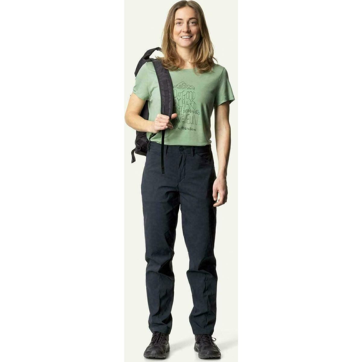 Houdini Outdoorhose W's Wadi Pants Ultraleichte lässige Hose, die maximale Bewegungsfreiheit bietet und