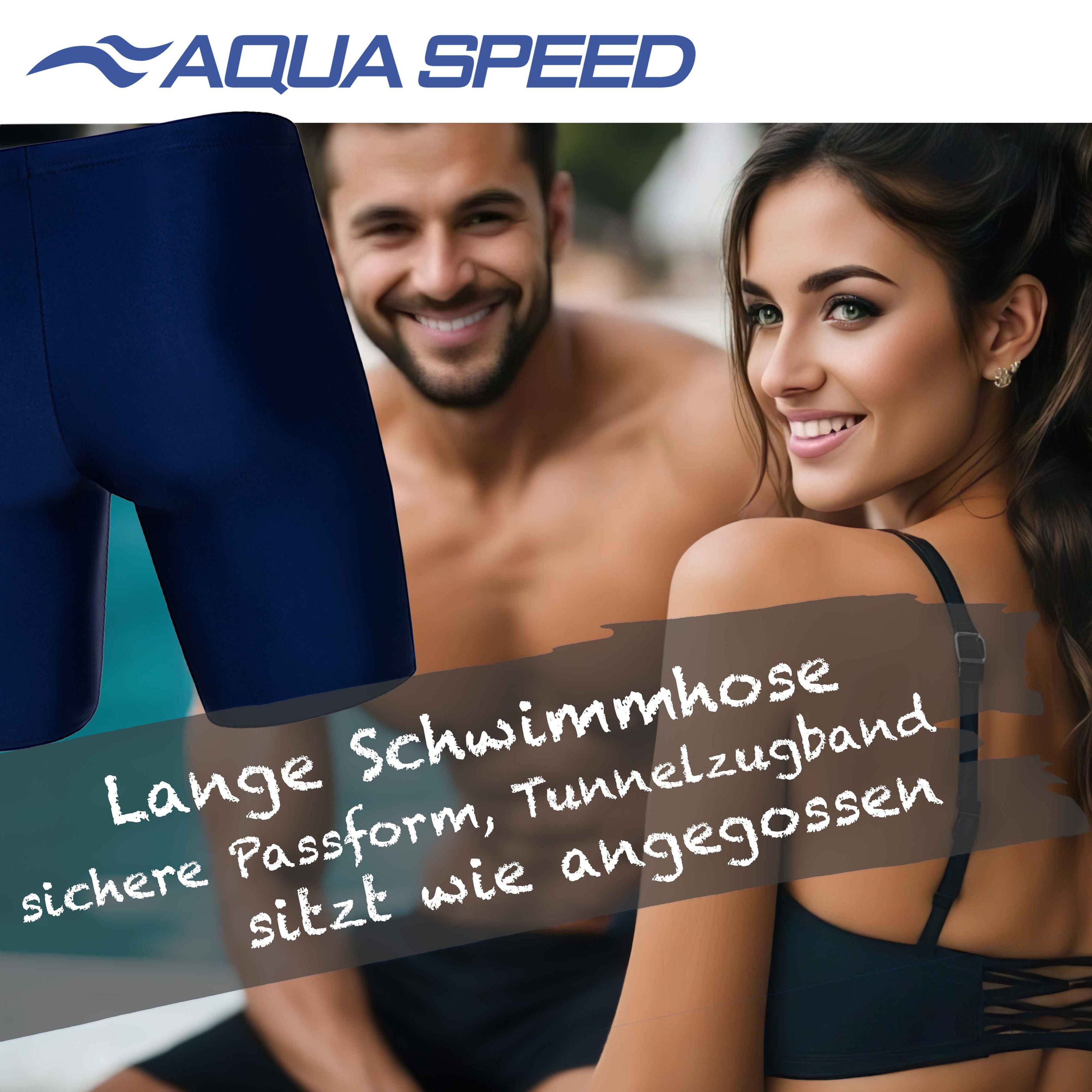 Aqua Speed Badehose Badehose Herren Night XXL Chlorresistent & langlebig (Für Pool, offene Gewässer & Wettkämpfe – vielseitig einsetzbar) Leicht & strapazierfäh – Bild 4 von 5