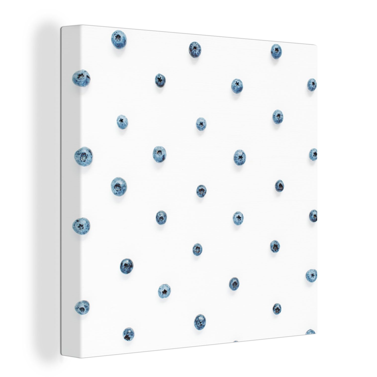 OneMillionCanvasses® Leinwandbild Sommer - Beere - Blau, (1 St), Leinwand Bilder für Wohnzimmer Schlafzimmer