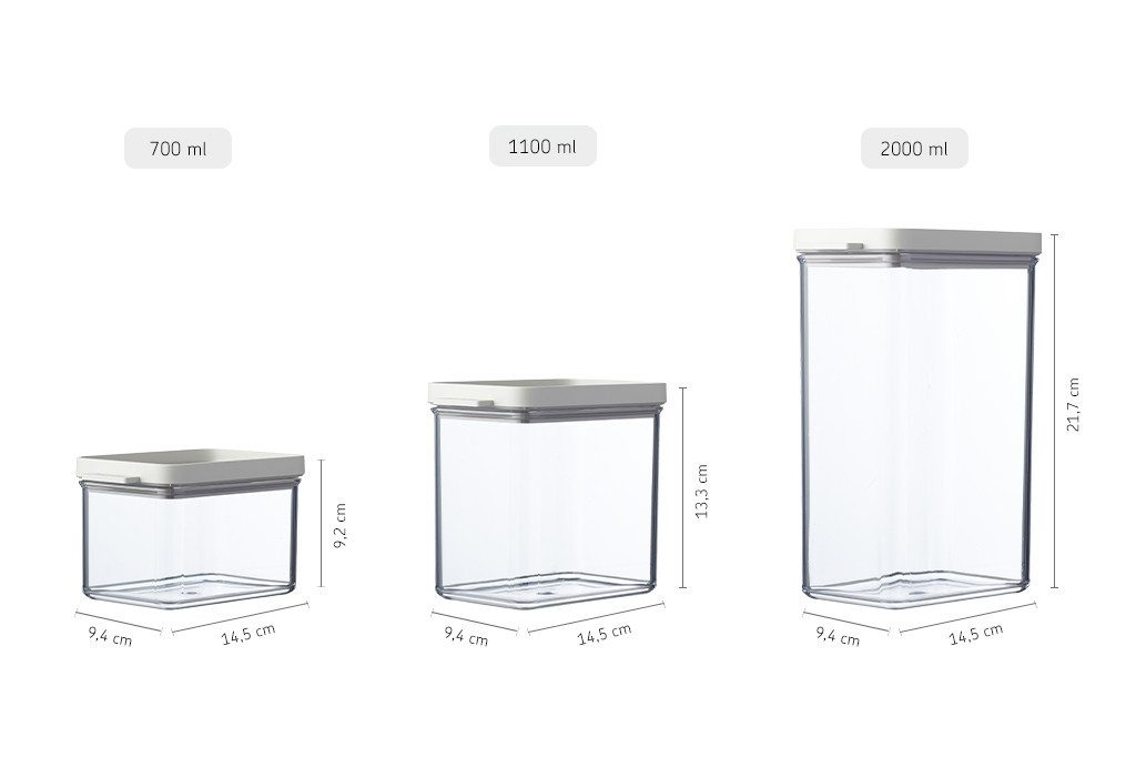 Mepal Aufbewahrungsbox Mepal Omnia 700 ml Vorratsdosen - Nordic white