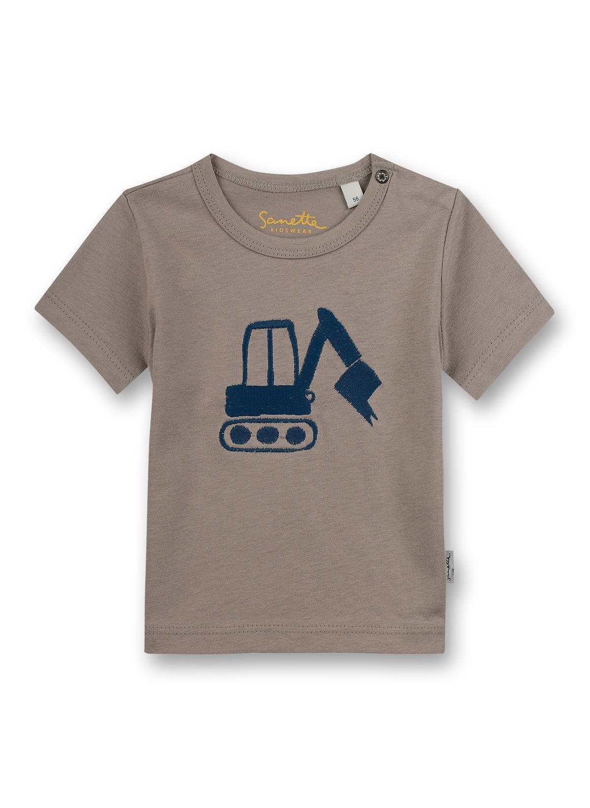 Sanetta T-Shirt Jungen T-Shirt - Baby, Kurzarm, Rundhals Braun